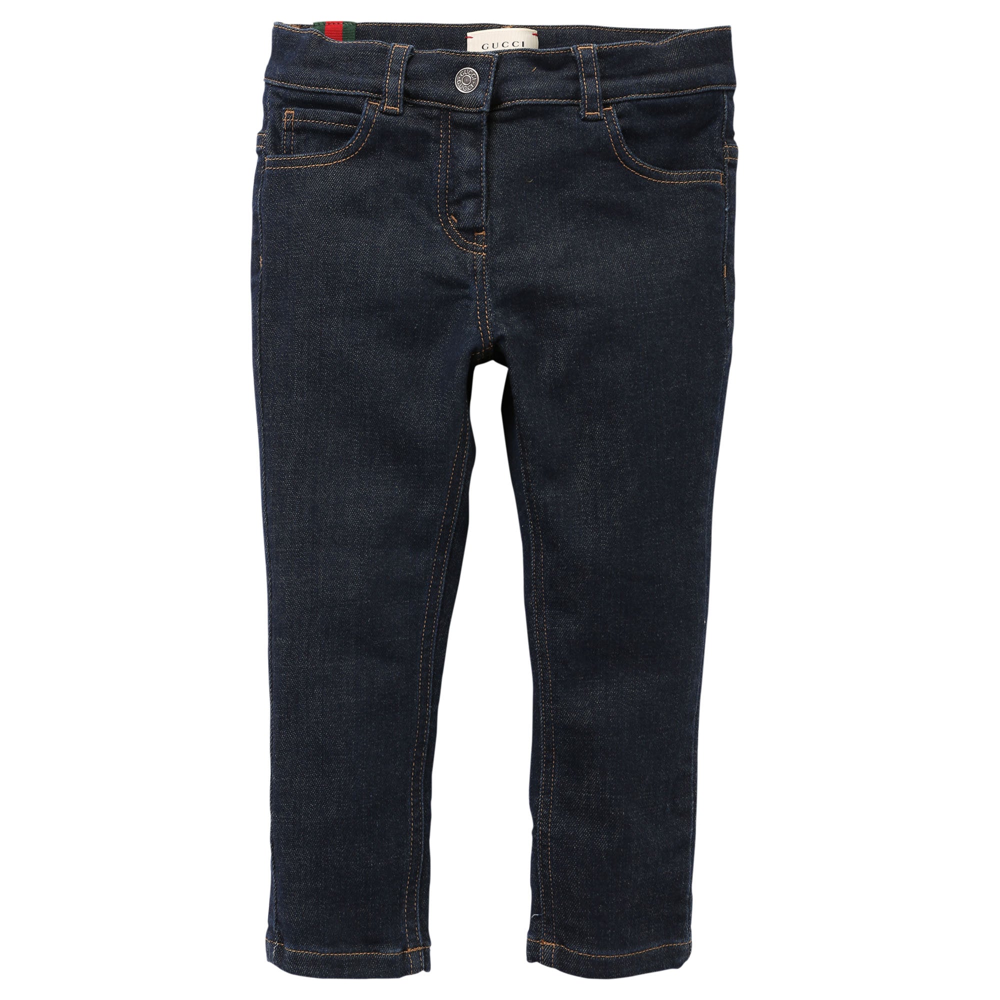 Baby Girls Blue Denim Cotton Jean - CÉMAROSE | Children's Fashion Store - 1