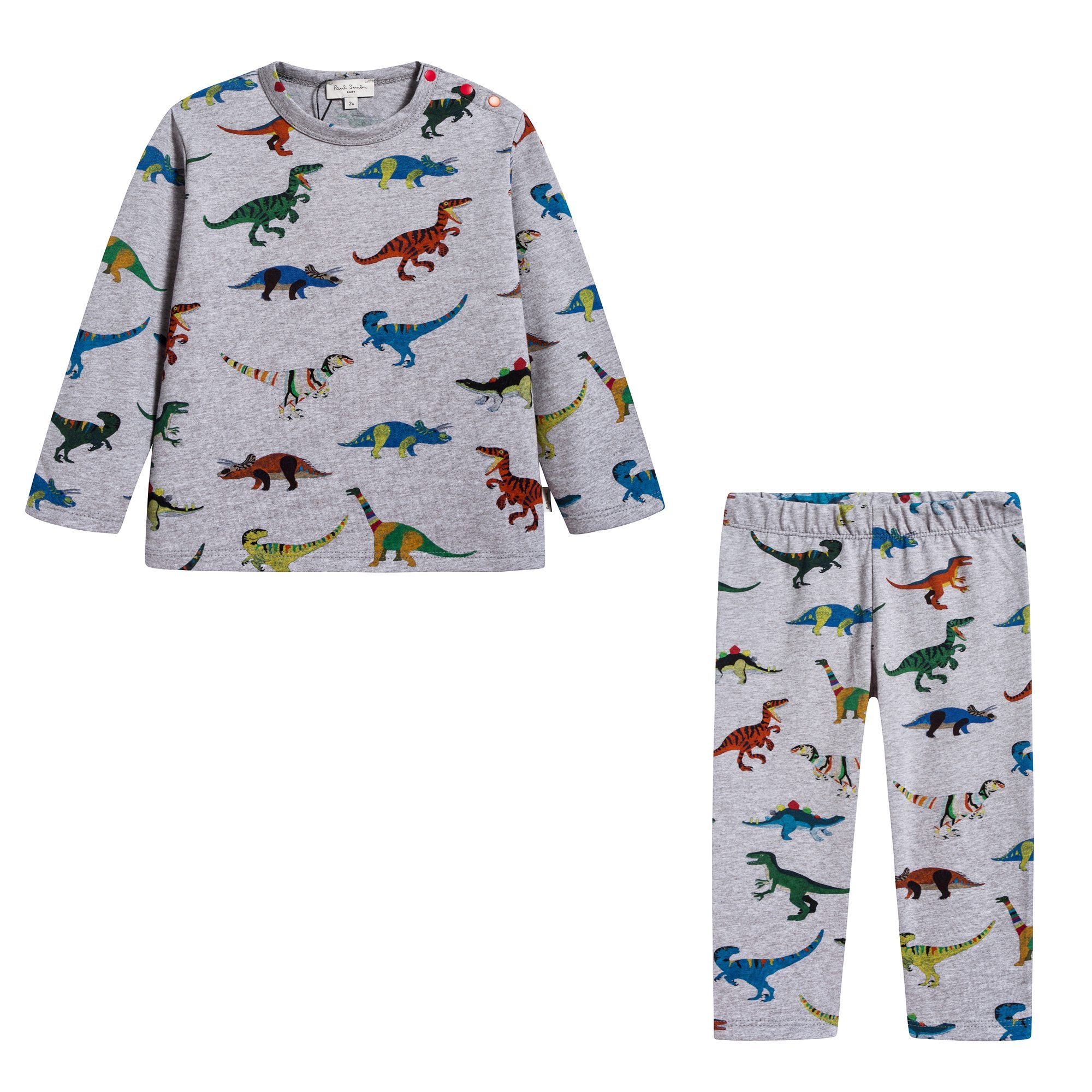 Baby Boys Marl Grey Cotton Sets