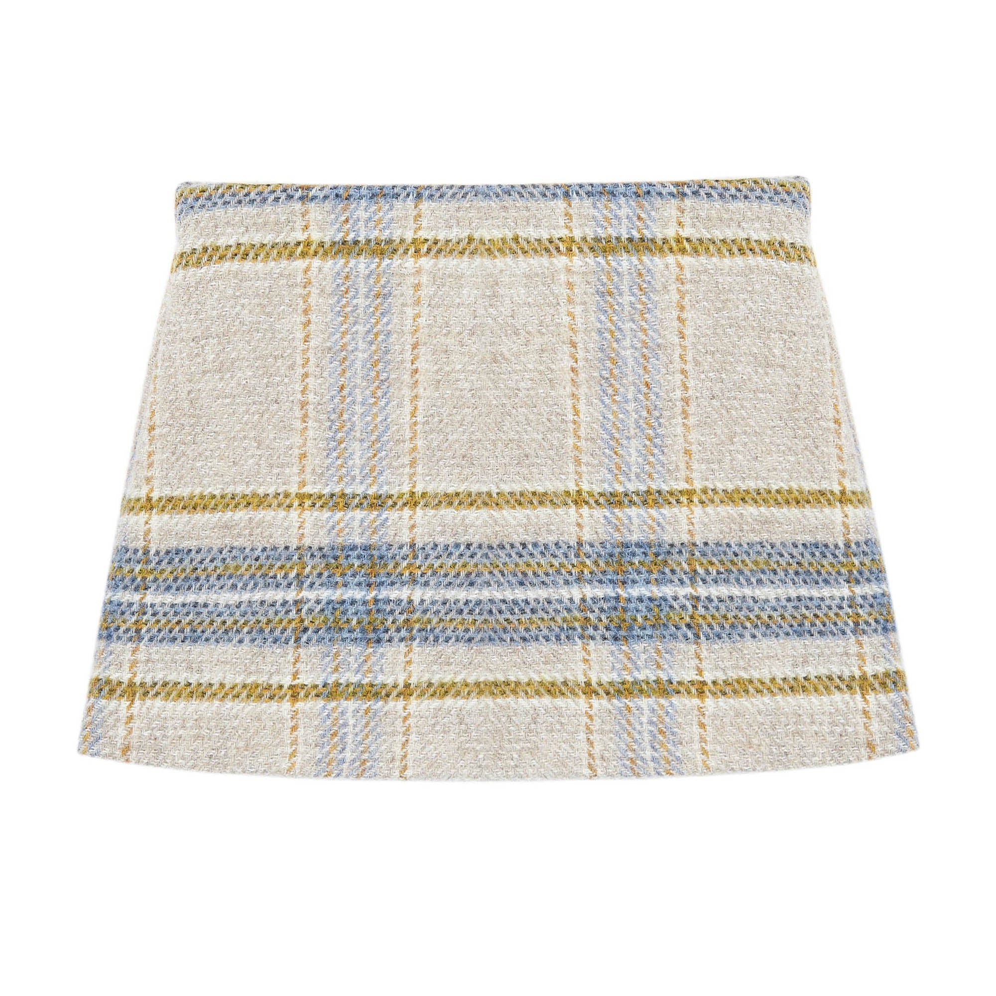 Girls Beige Wool Skirt