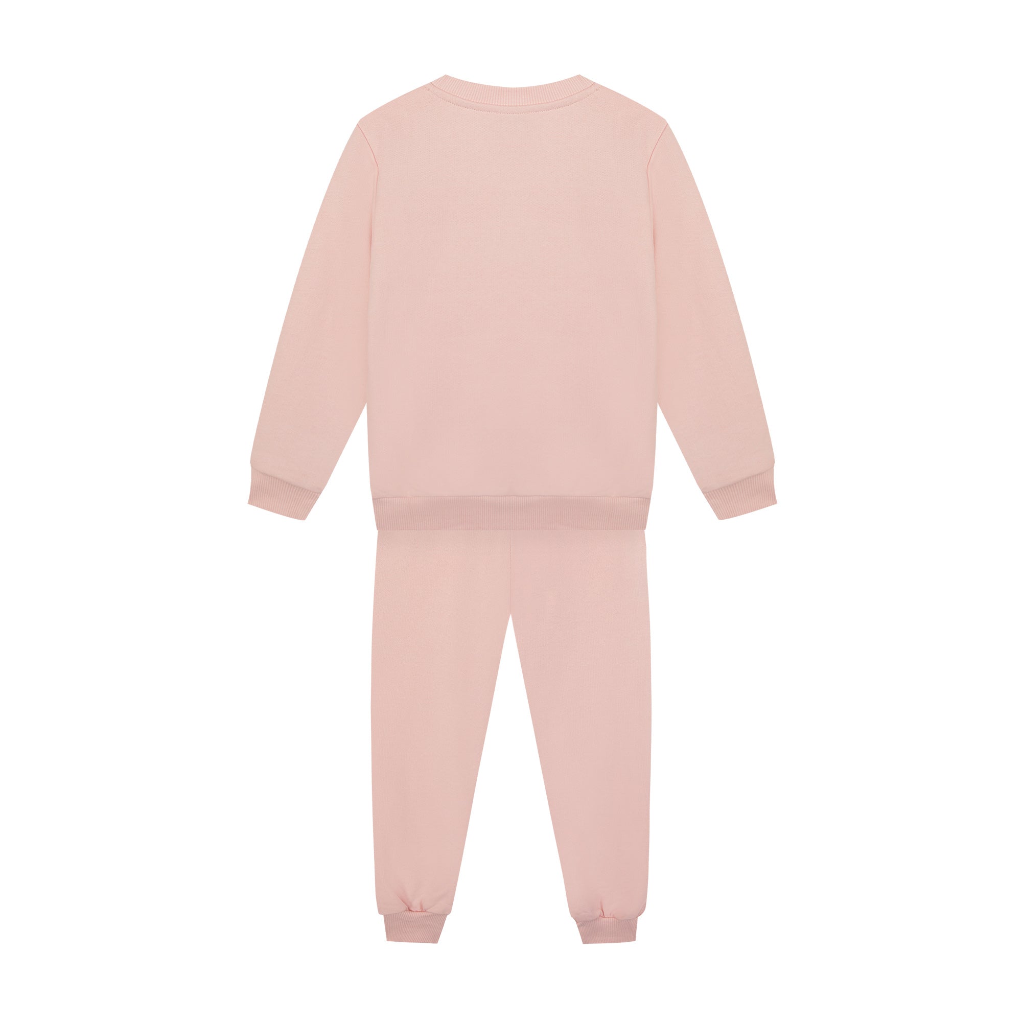 Girls Pink Logo Cotton Set