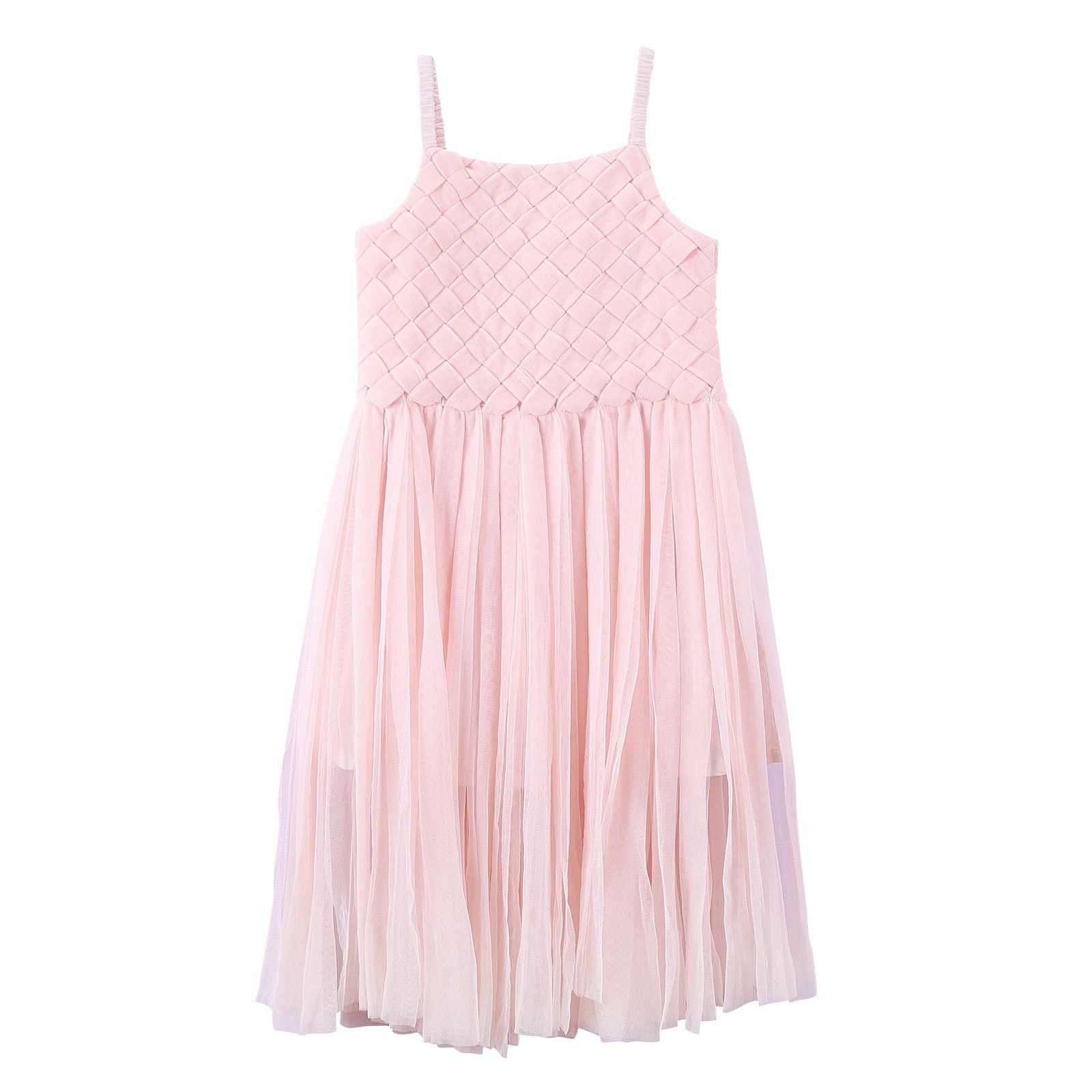 Girls Pink Ribbon Sleeveless Dress - CÉMAROSE | Children's Fashion Store - 1
