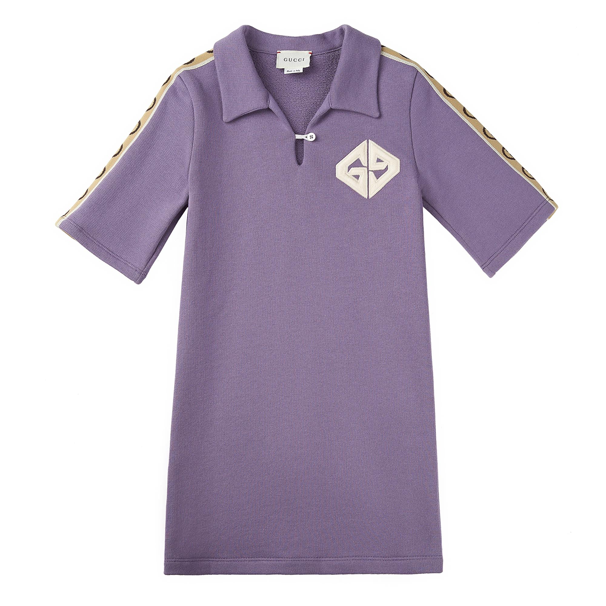 Girls Purple Cotton Dress