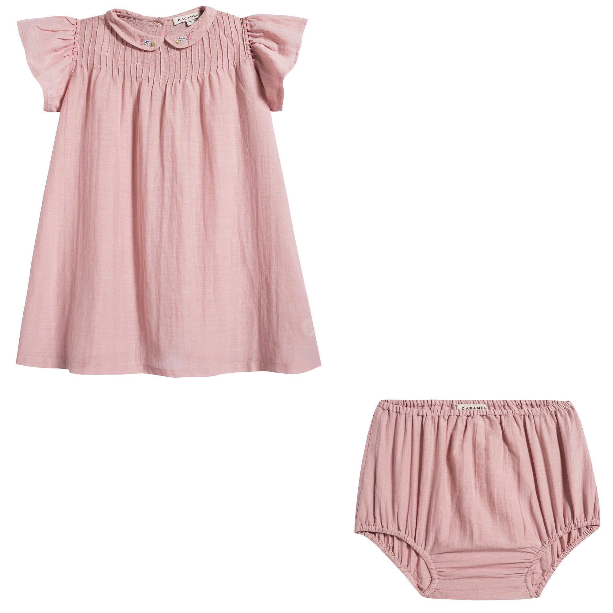 Baby Girls Pink Cotton Dress