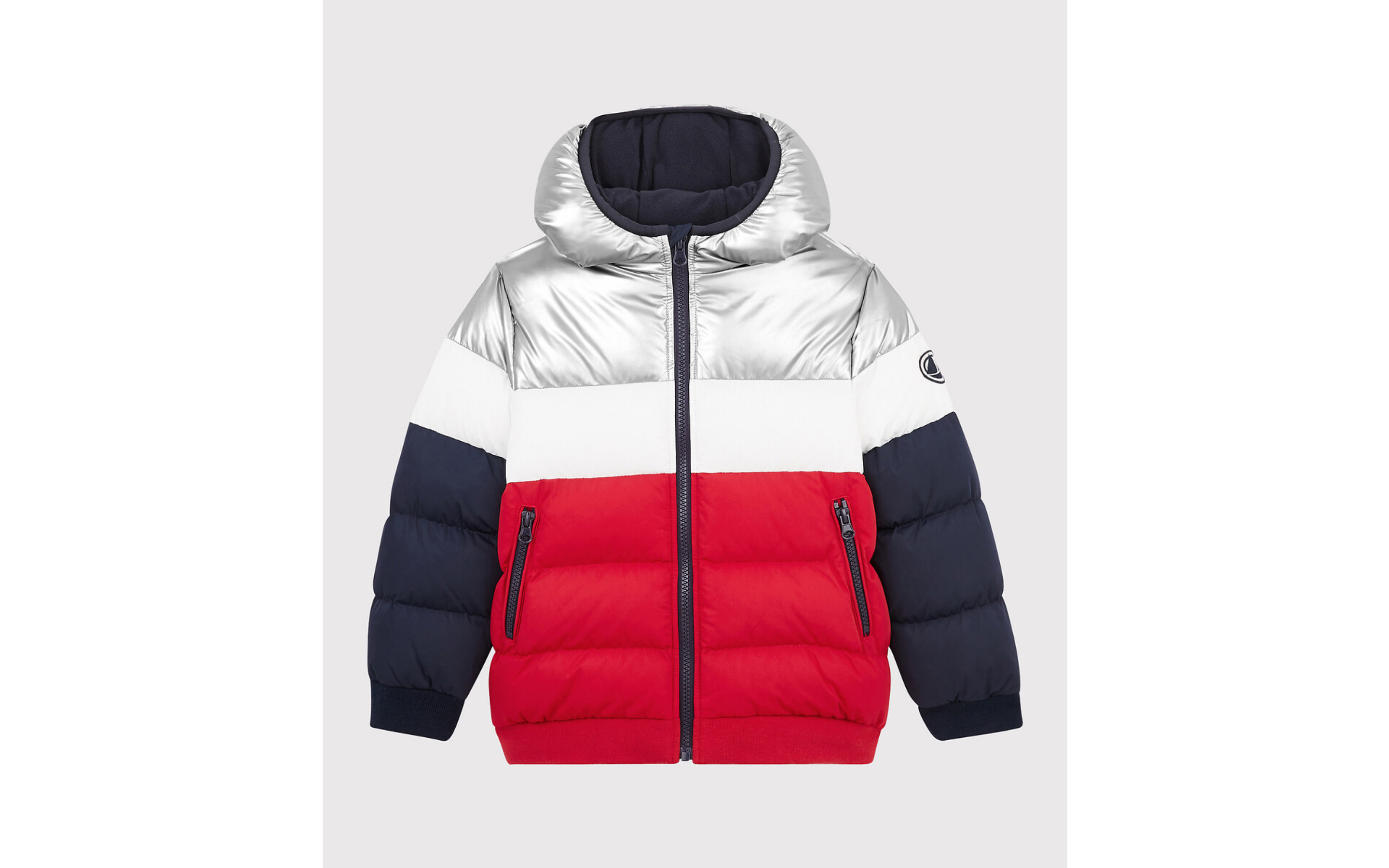 Boys Silvery Padded Down Jacket