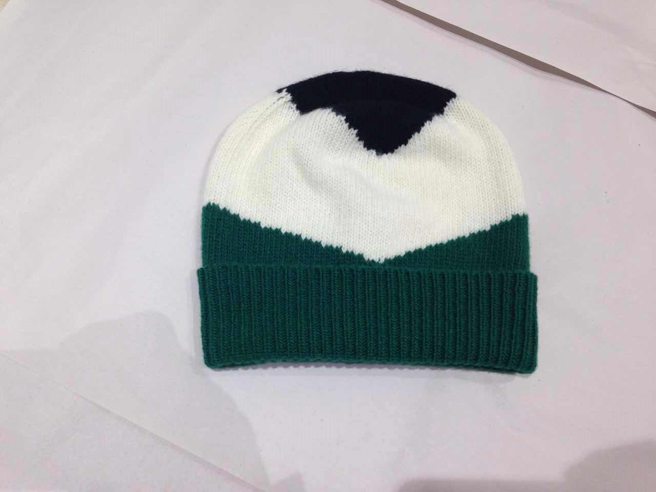 Girls Green Wool Hat