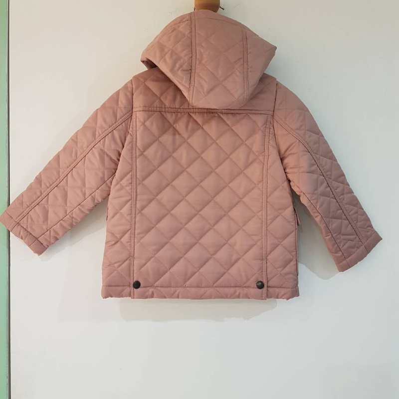 Baby Girls Pale Rose Quilted Jacket