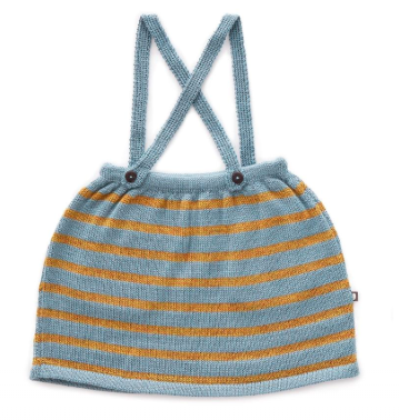 Baby Girls Mist & Mustard Baby Alpaca Skirt