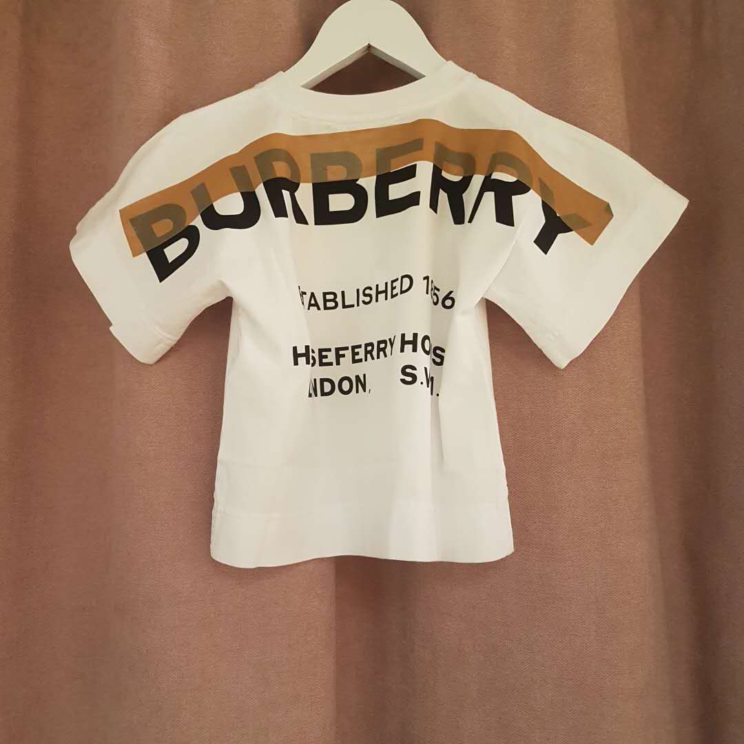 Girls White Cotton T-shirt
