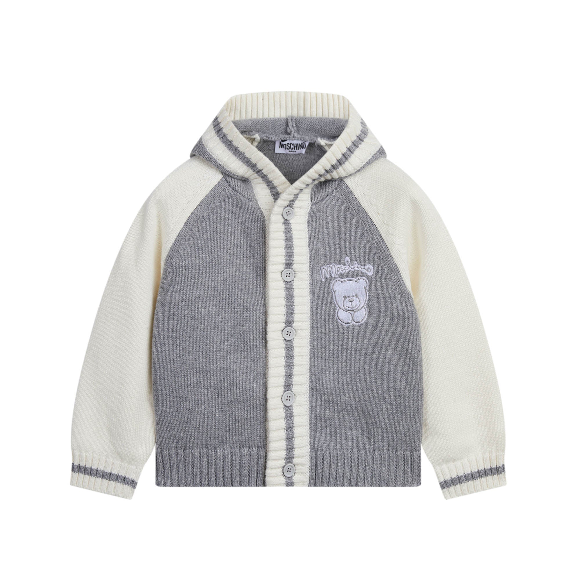 Baby Boys Grey Hooded Cardigan