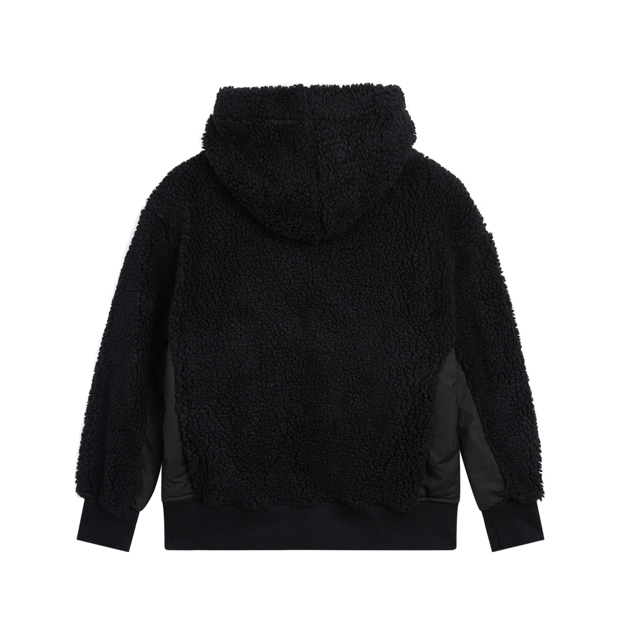 Boys & Girls Black Teddy Fleece Hoodie