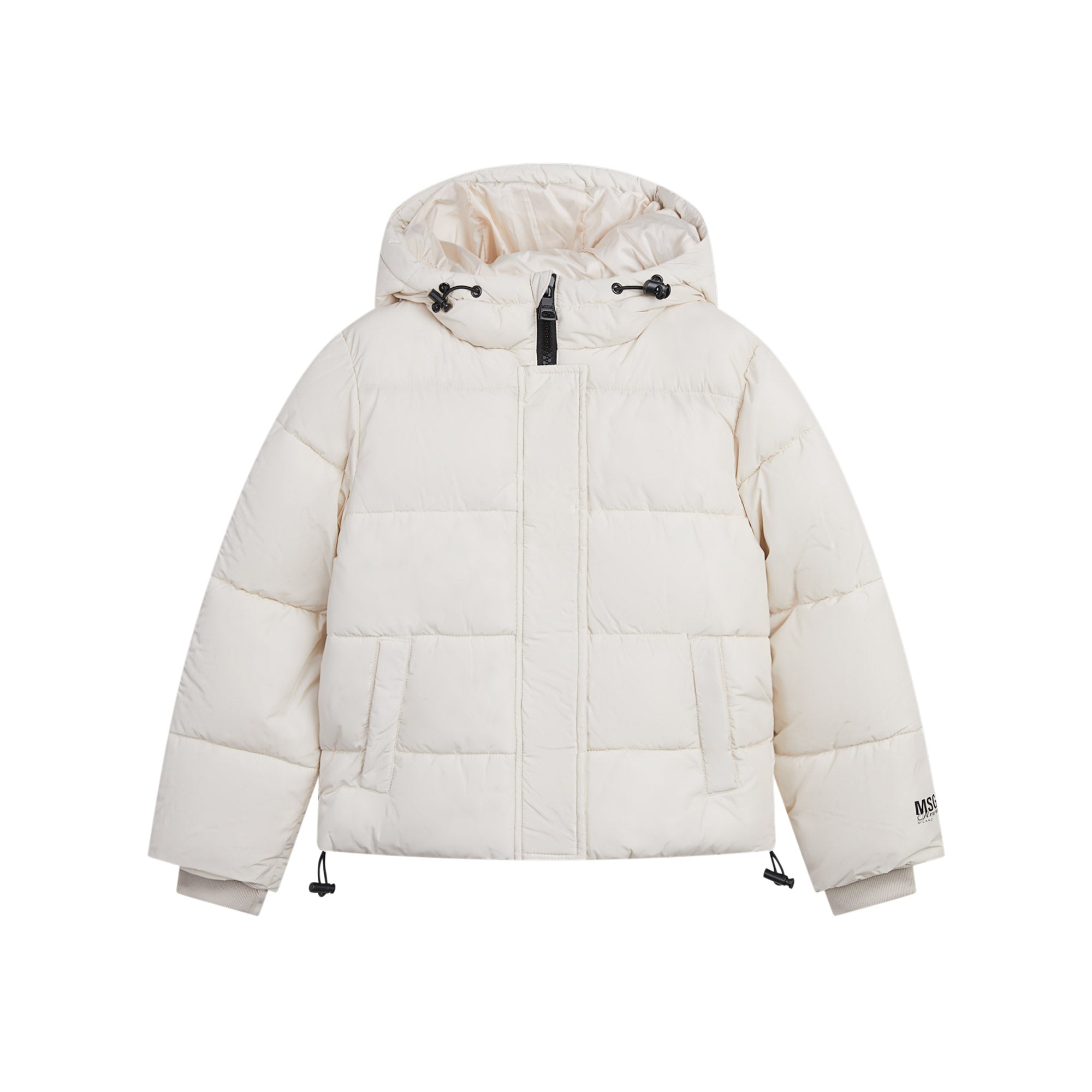 Boys & Girls White Padded Jacket
