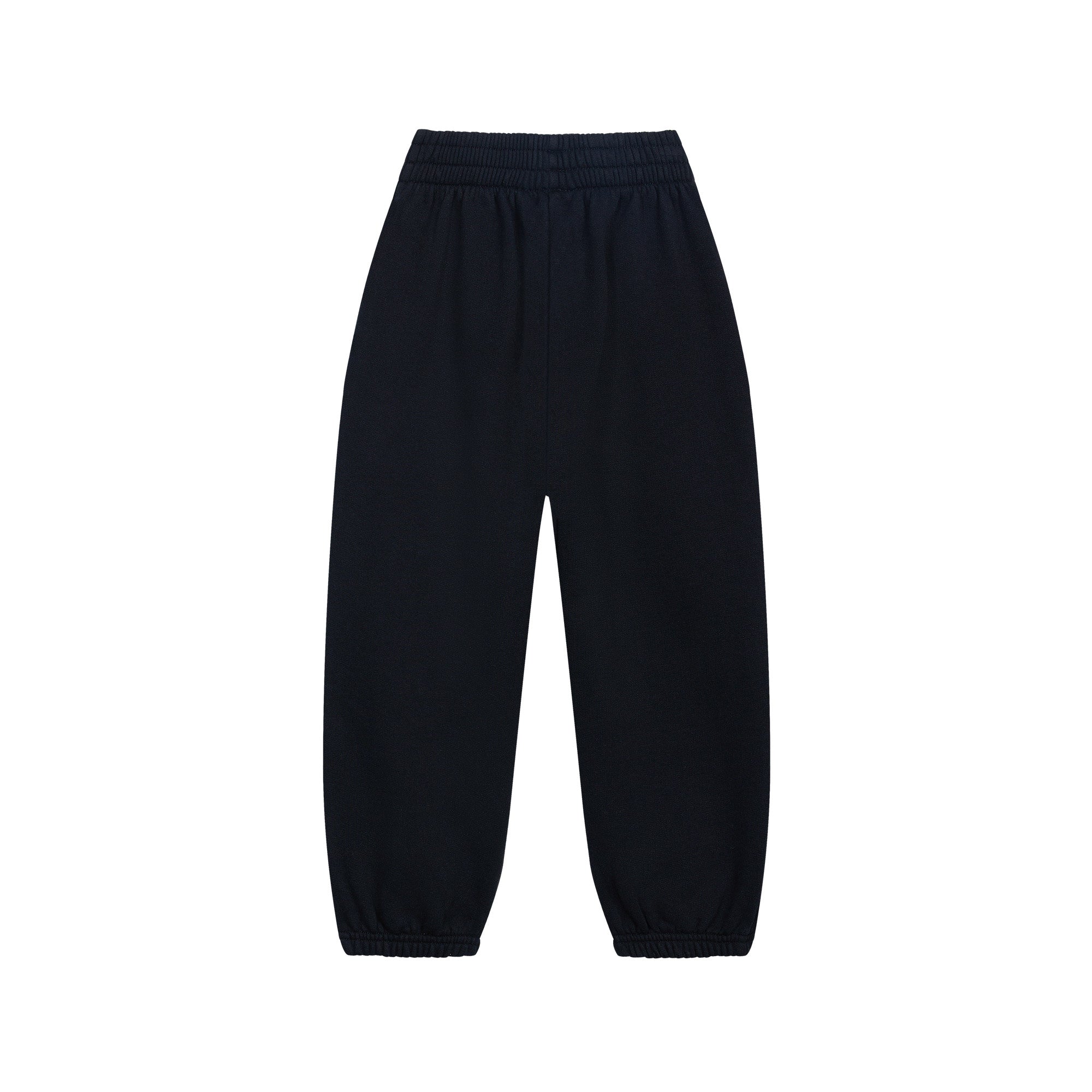 Boys & Girls Black Cotton Trousers