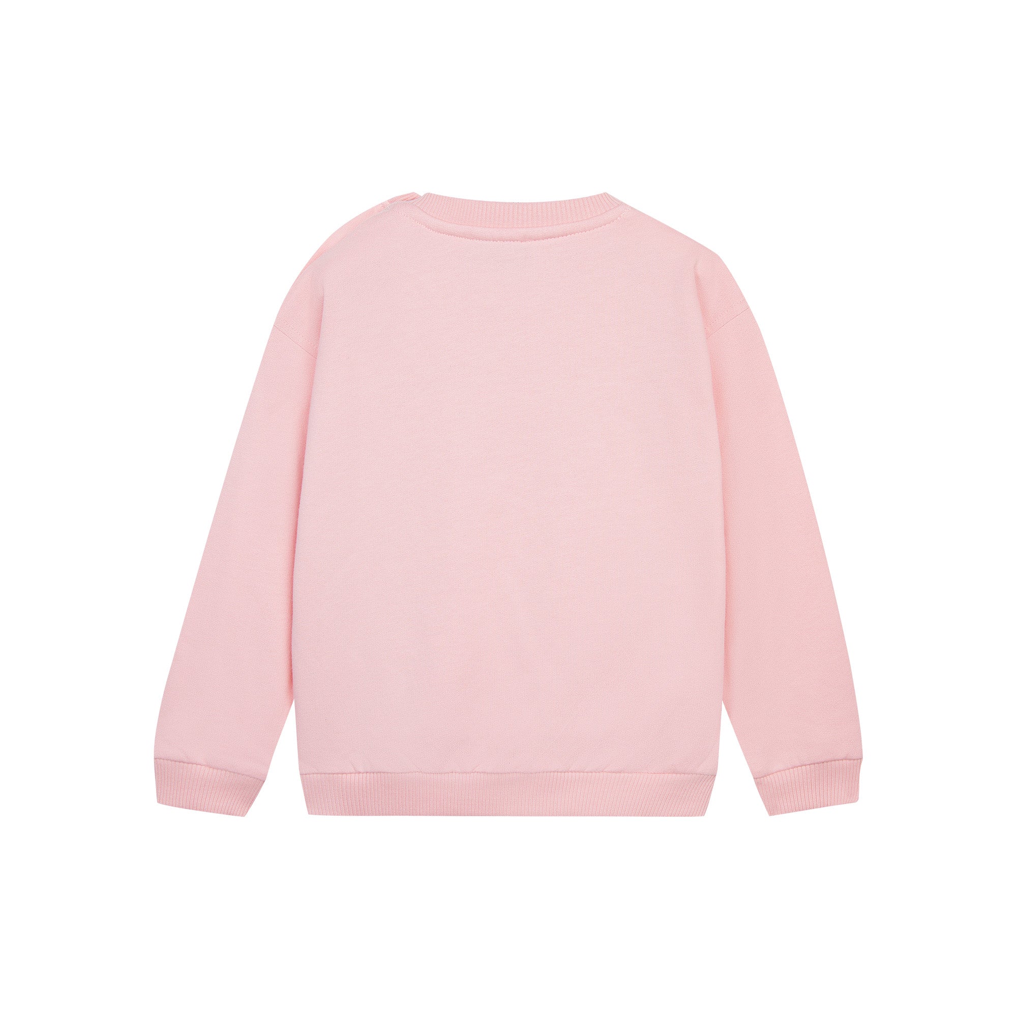Baby Boys & Girls Pink Printed Cotton Sweatshirt