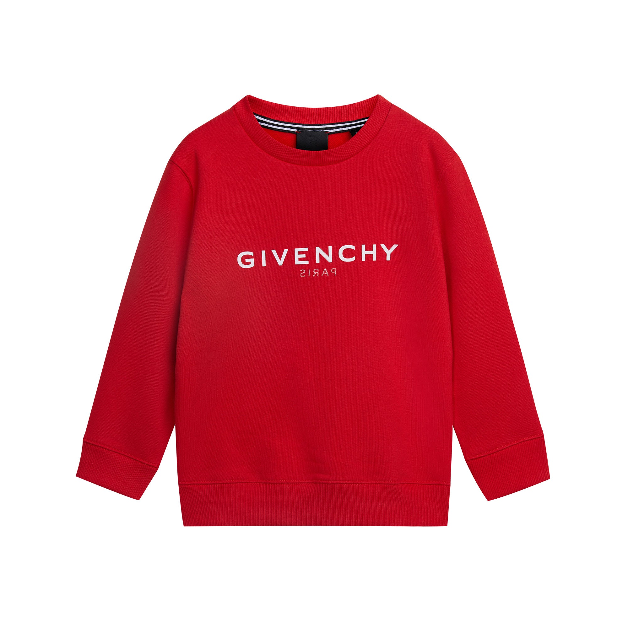 Boys Red Logo Cotton Sweatshirt