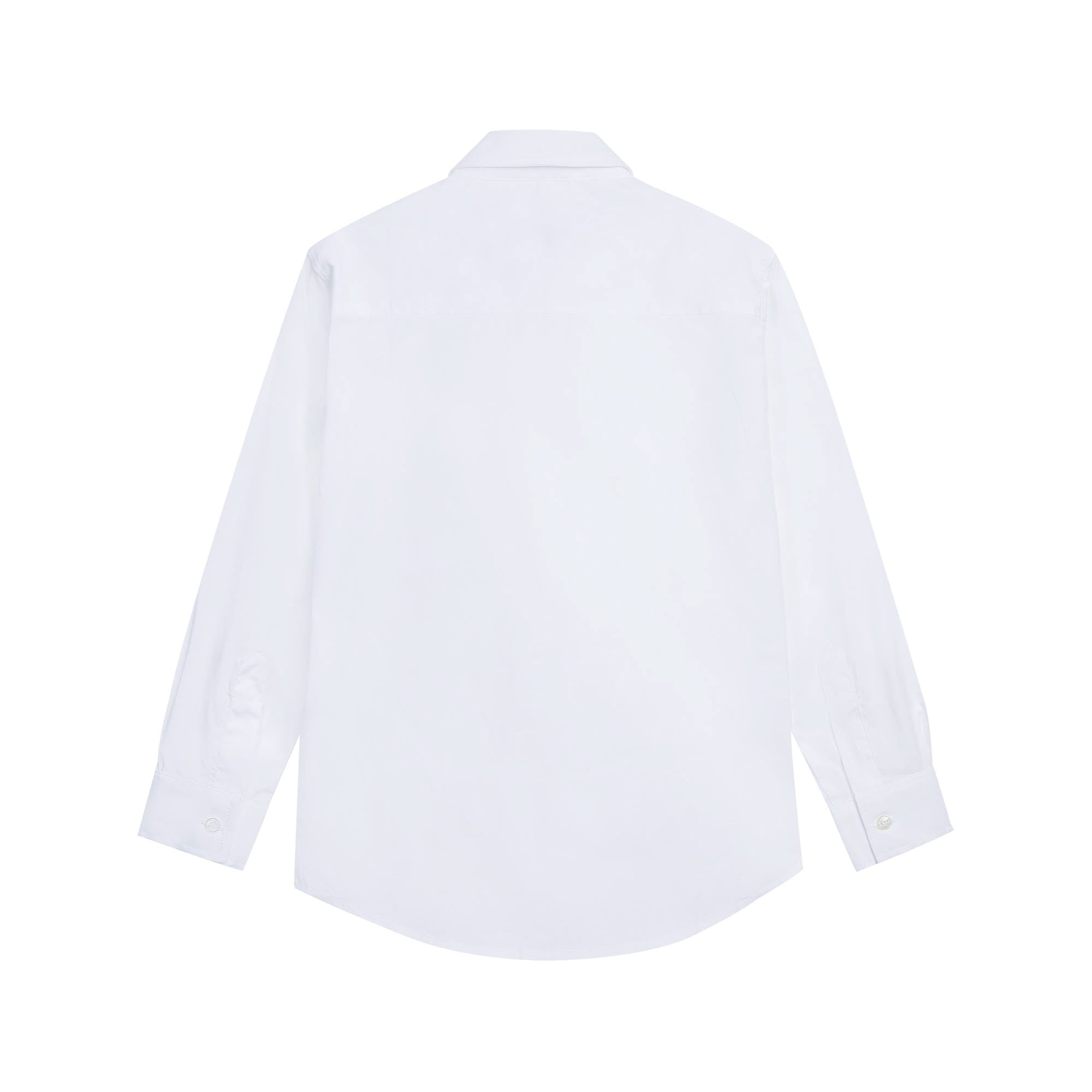 Boys White Cotton Shirt