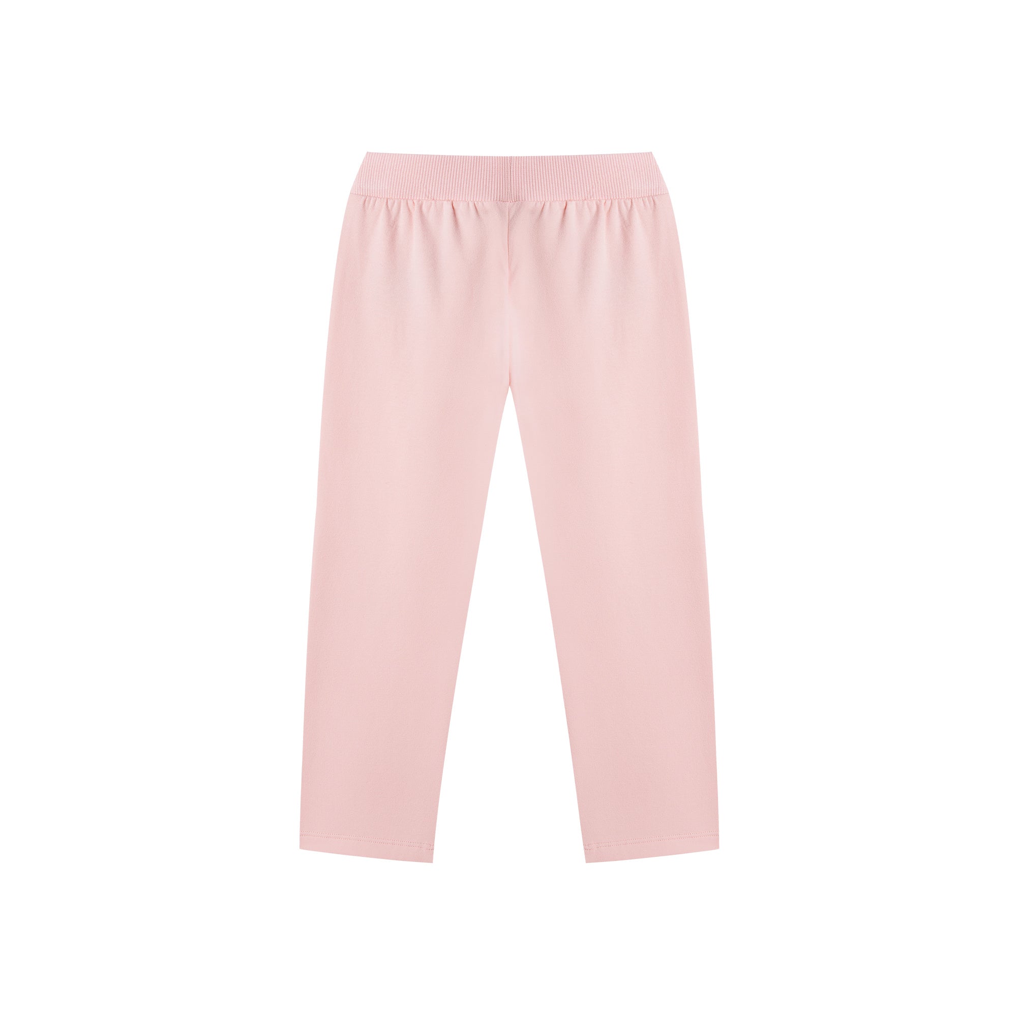 Baby Boys & Girls Pink Logo Cotton Trousers