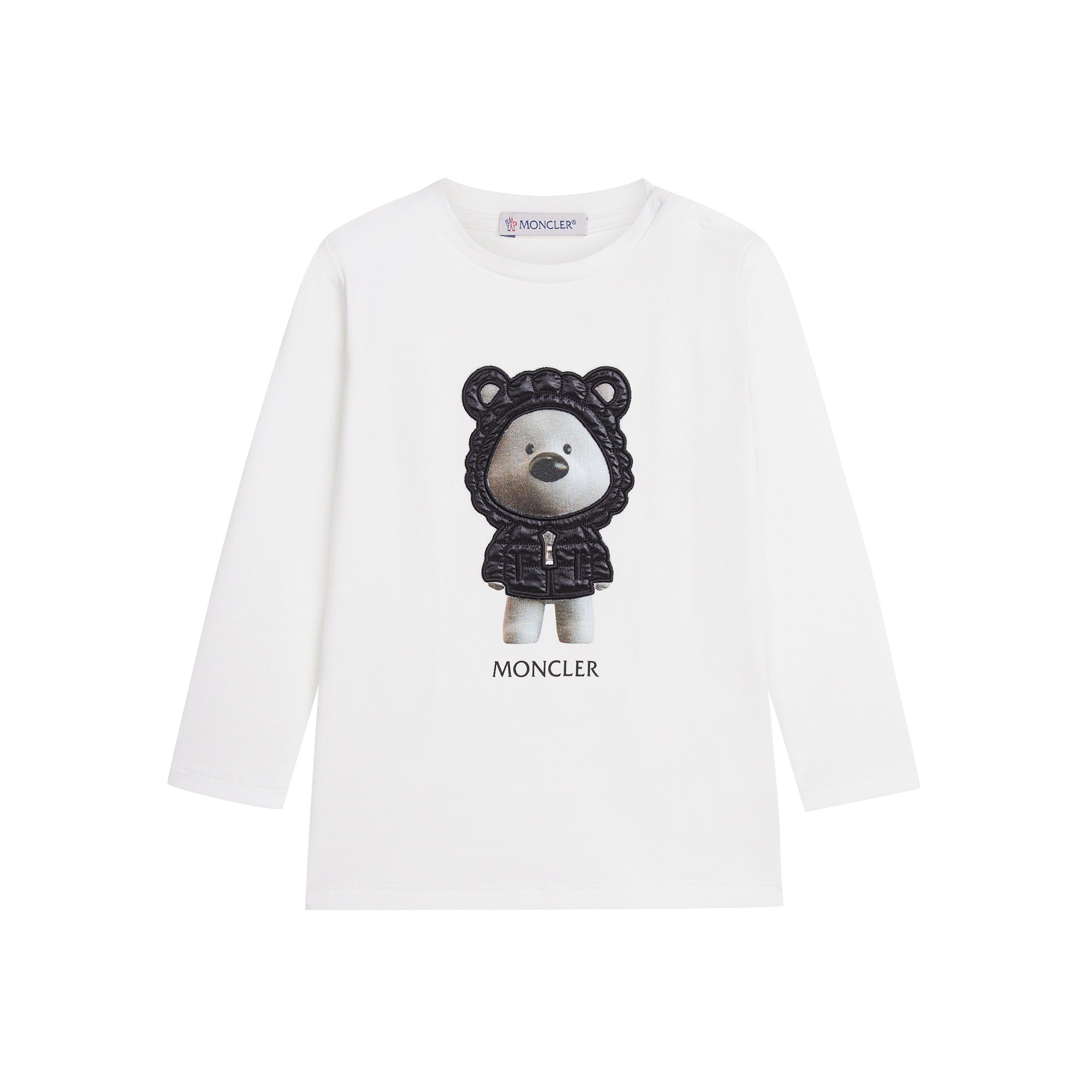 Baby Boys & Girls White Printed Cotton T-Shirt