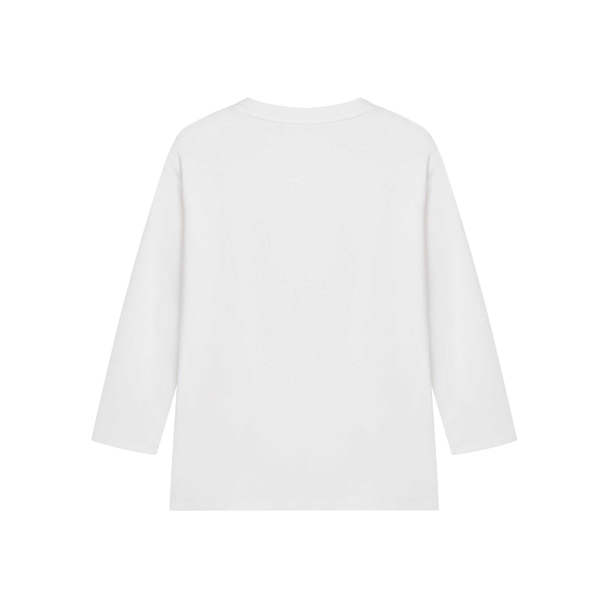 Baby Boys & Girls White Printed Cotton T-Shirt