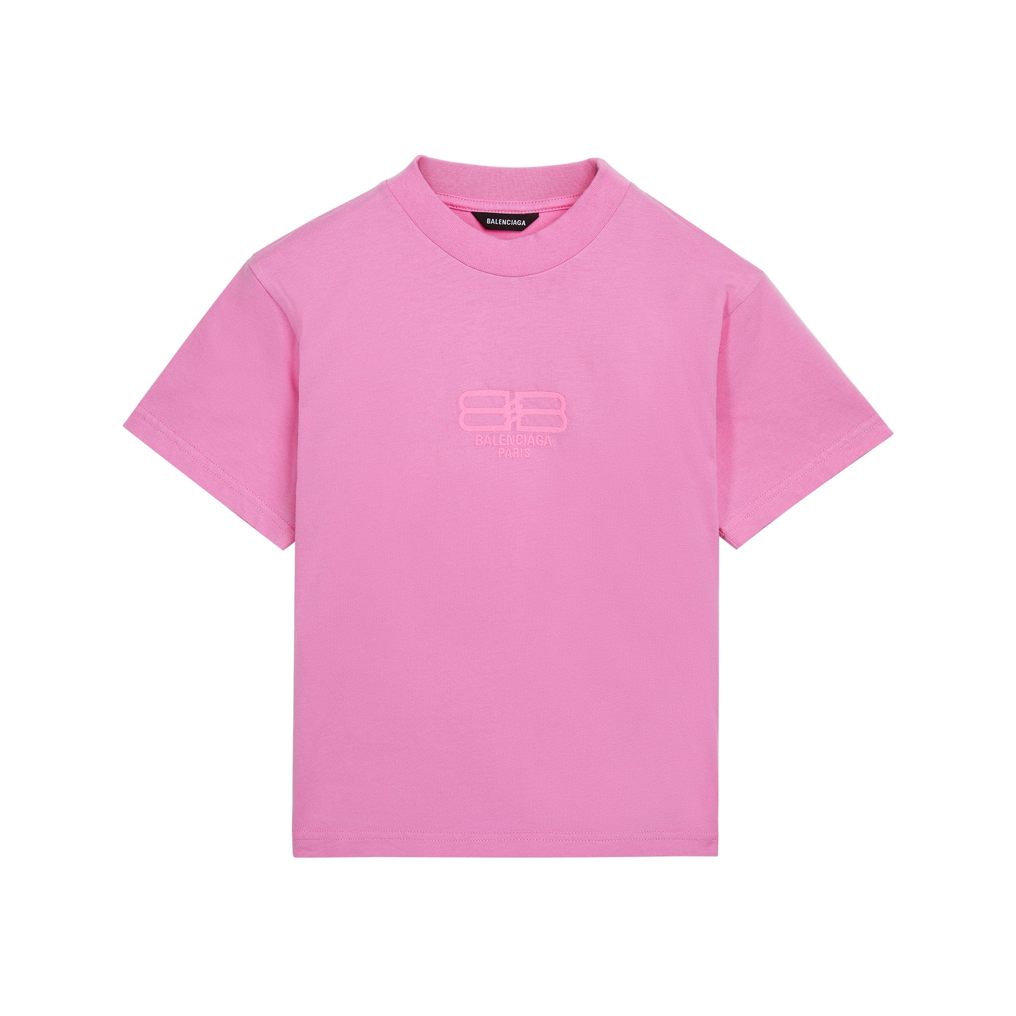 Boys & Girls Pink Logo Cotton T-Shirt
