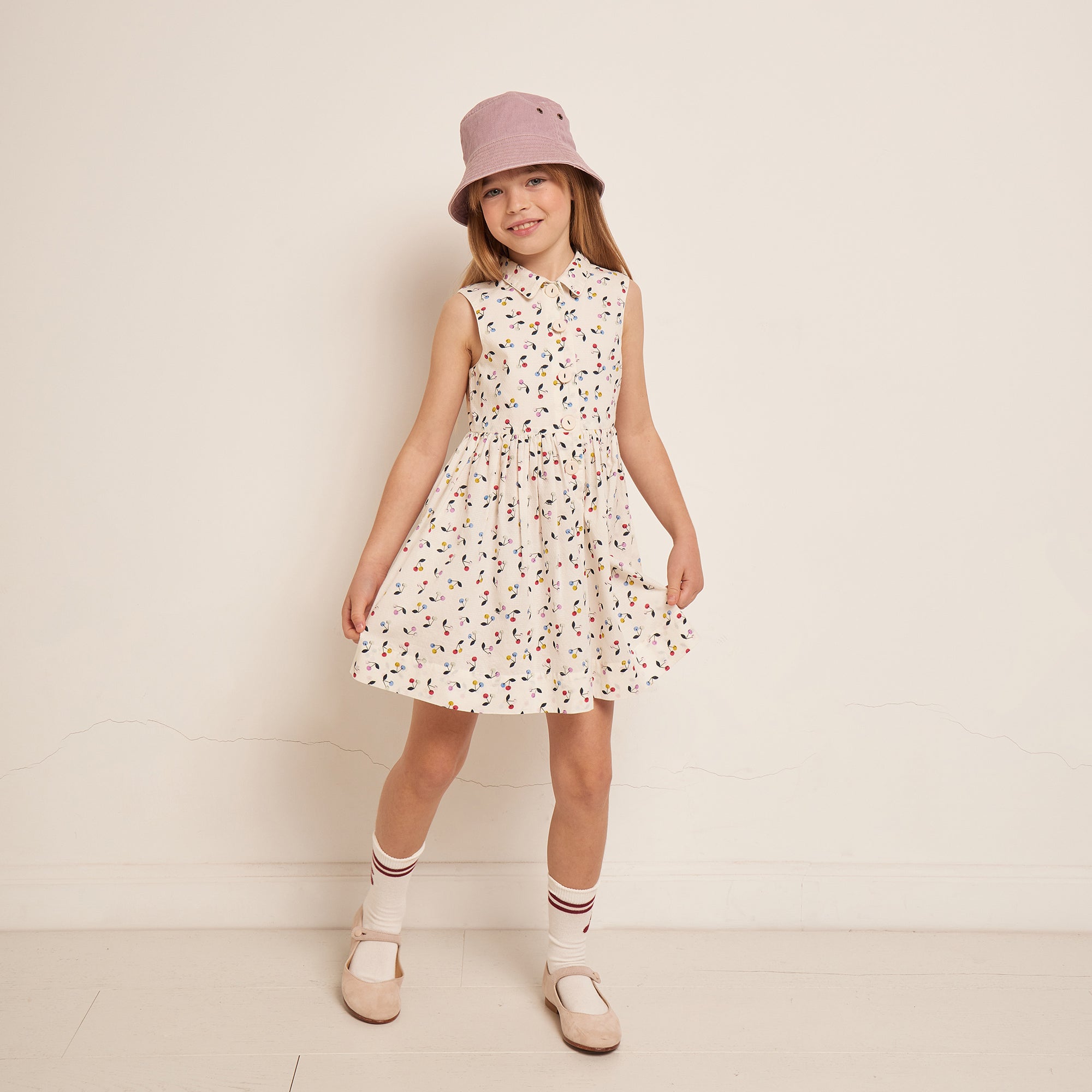 Girls Lilac Bucket Hat