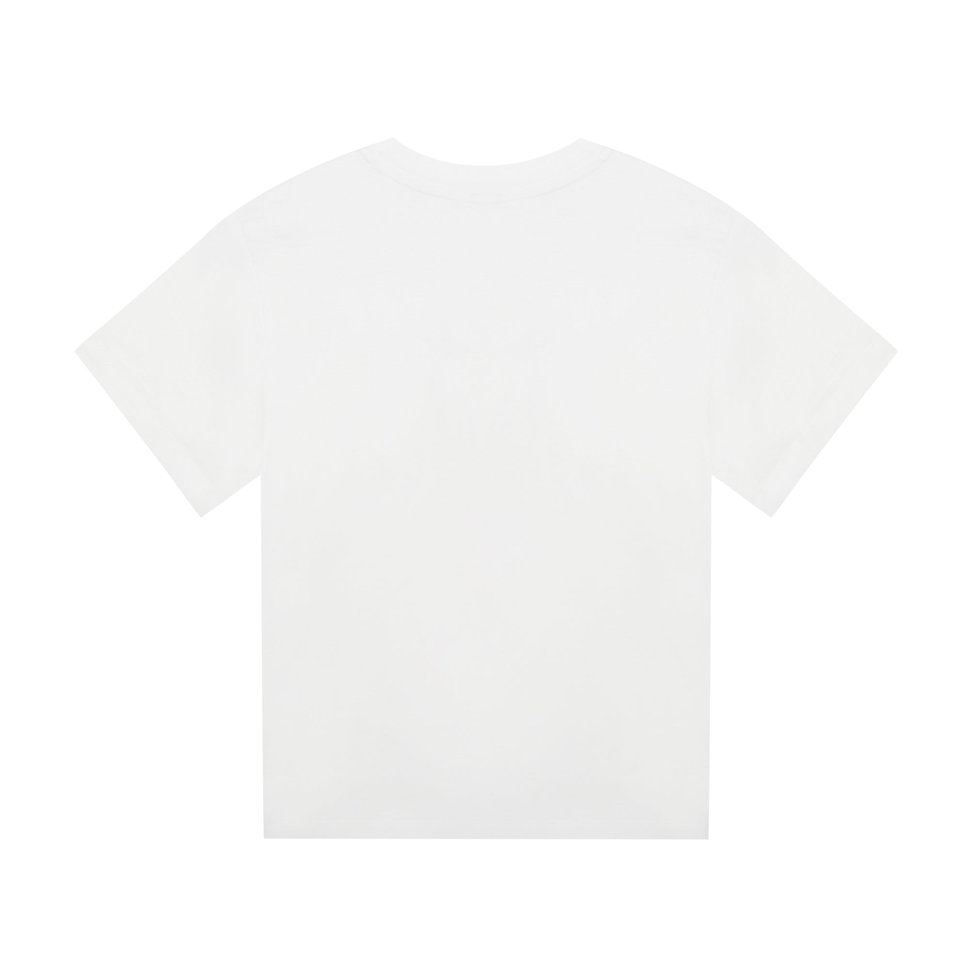 Boys & Girls White Cotton T-Shirt