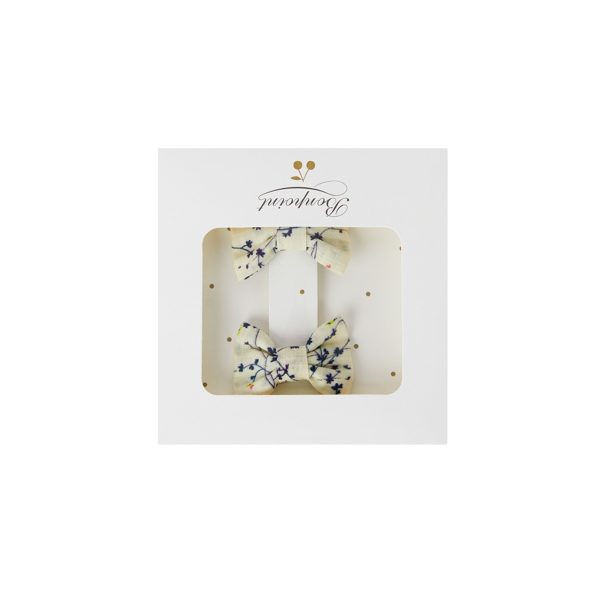 Girls Ivory Floral Hair Clips
