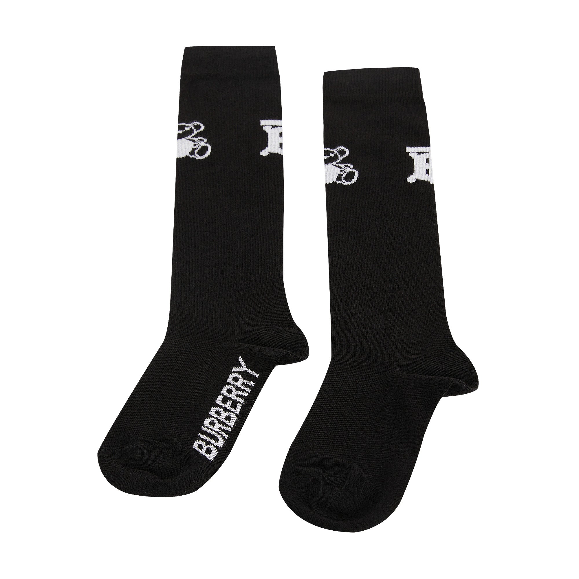 Boys & Girls Black Cotton Socks(2 Pack)