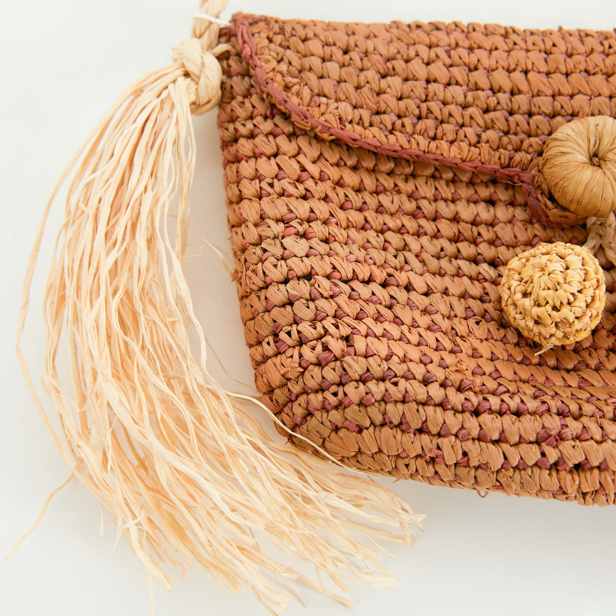 Sac à bandoulière Raphia pour filles