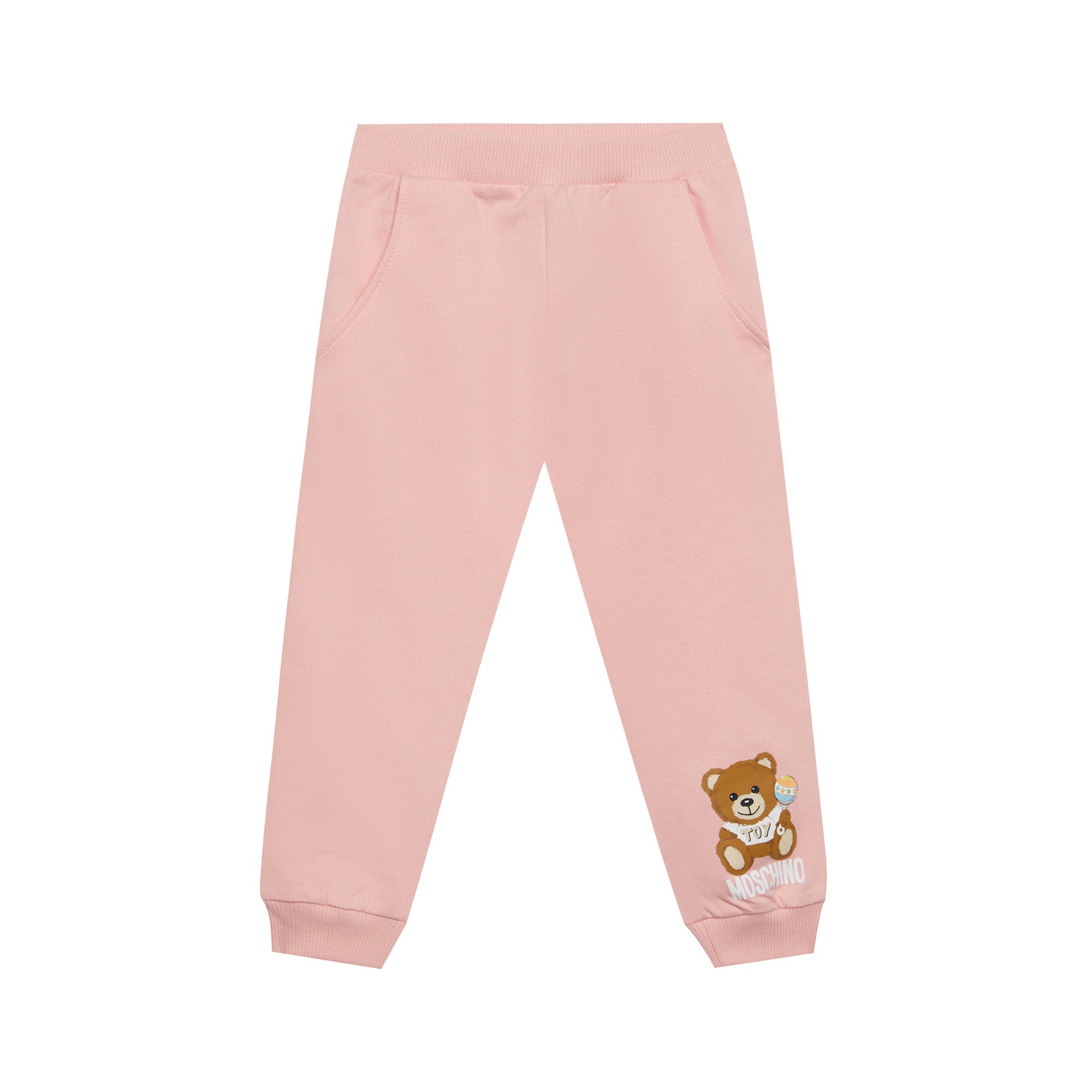 Baby Boys & Girls Pink Cotton Trousers