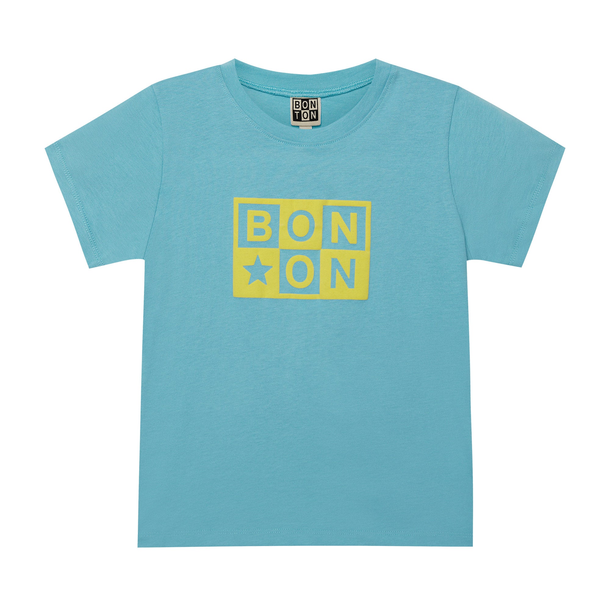 Boys Blue Logo Cotton T-Shirt
