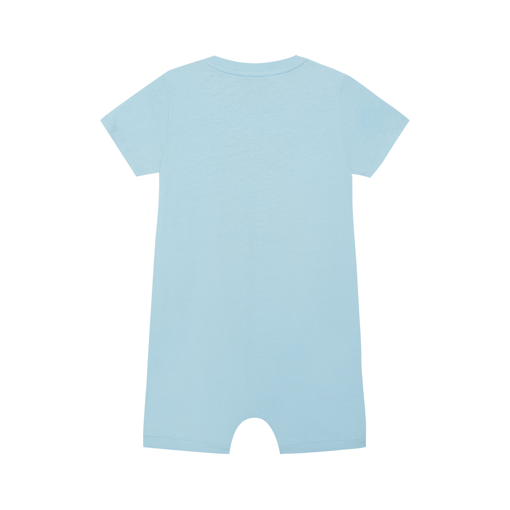 Baby Boys Blue Cotton Babysuit