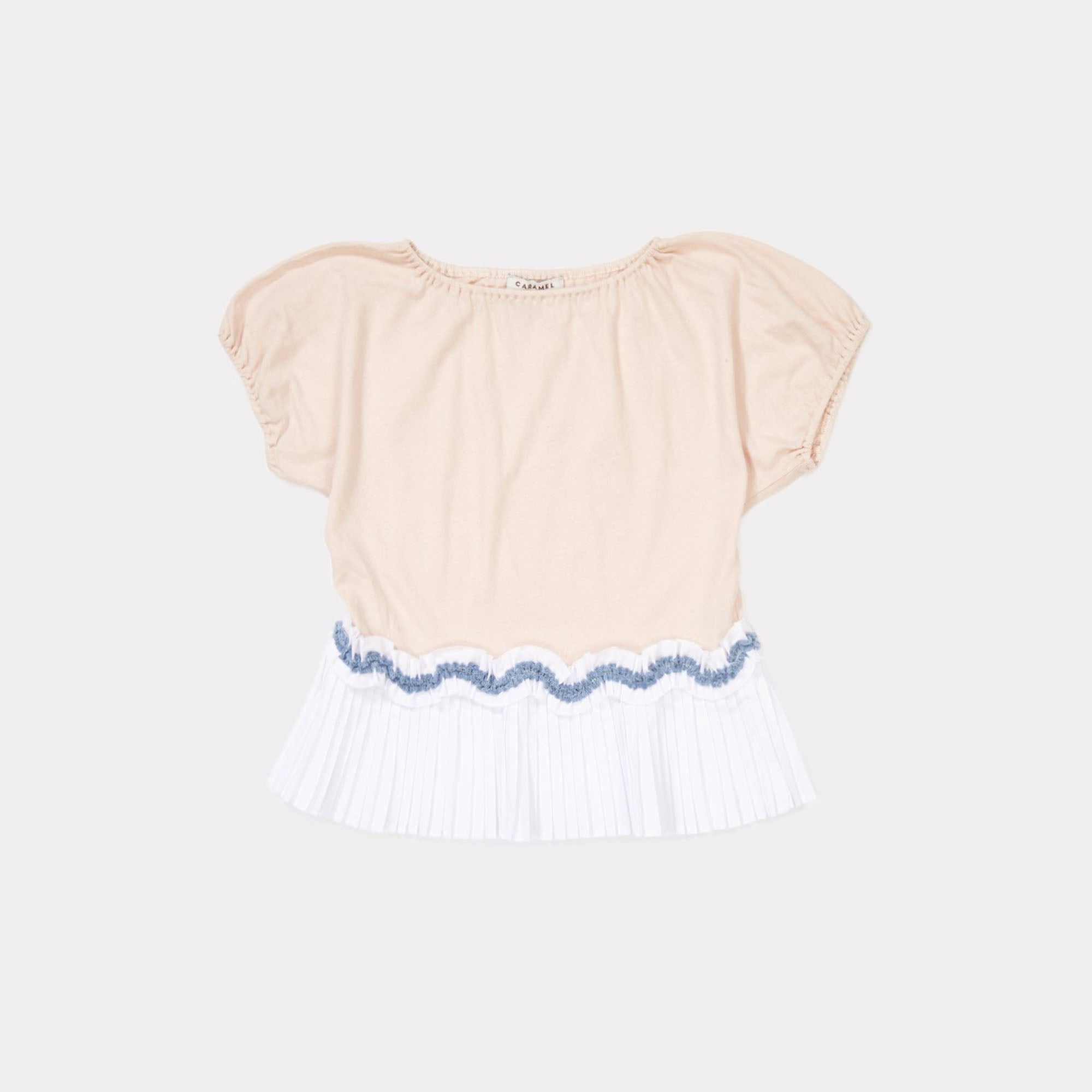 Girls Blush Pink Cotton Jersey T-shirt