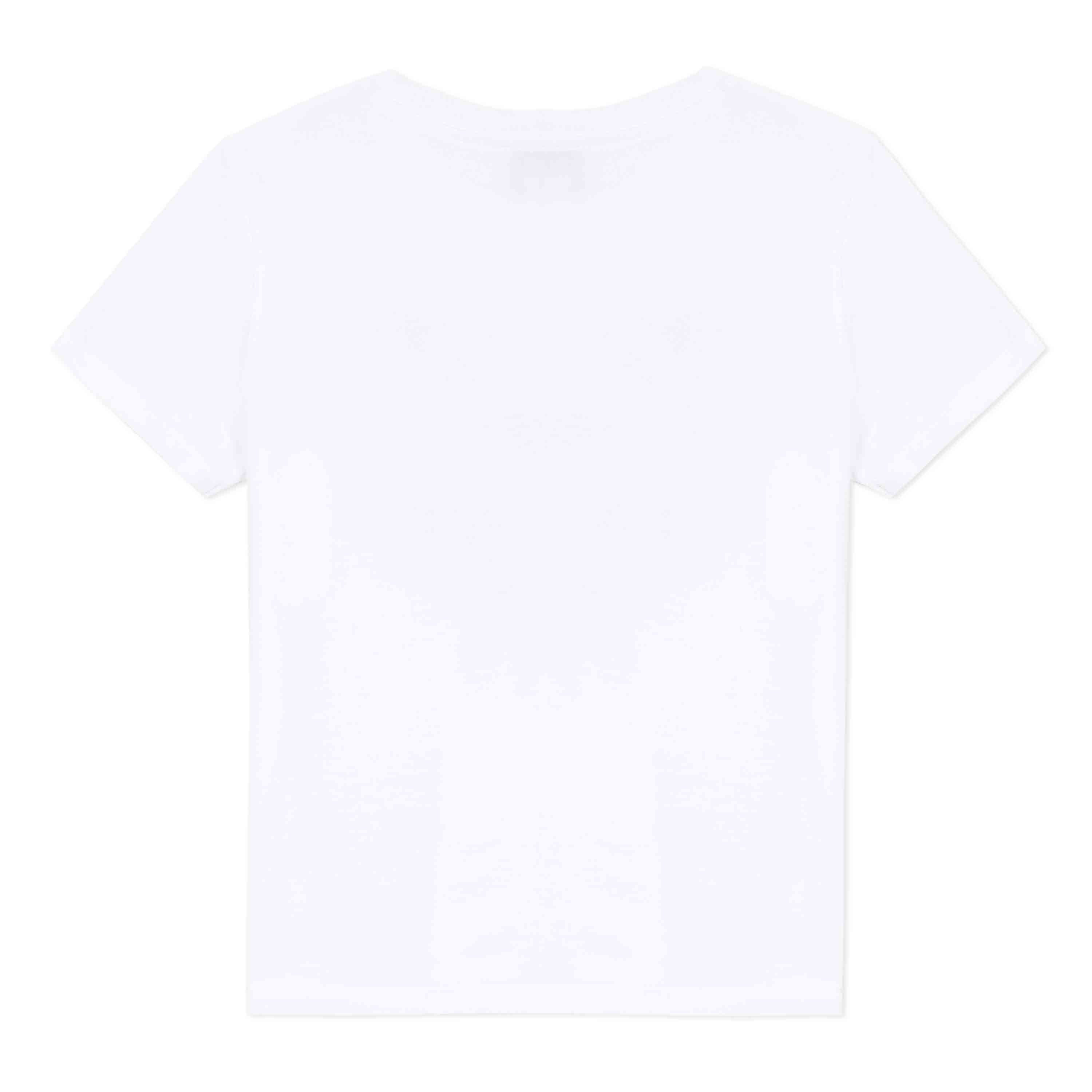 Girls Optic White Cotton T-Shirt