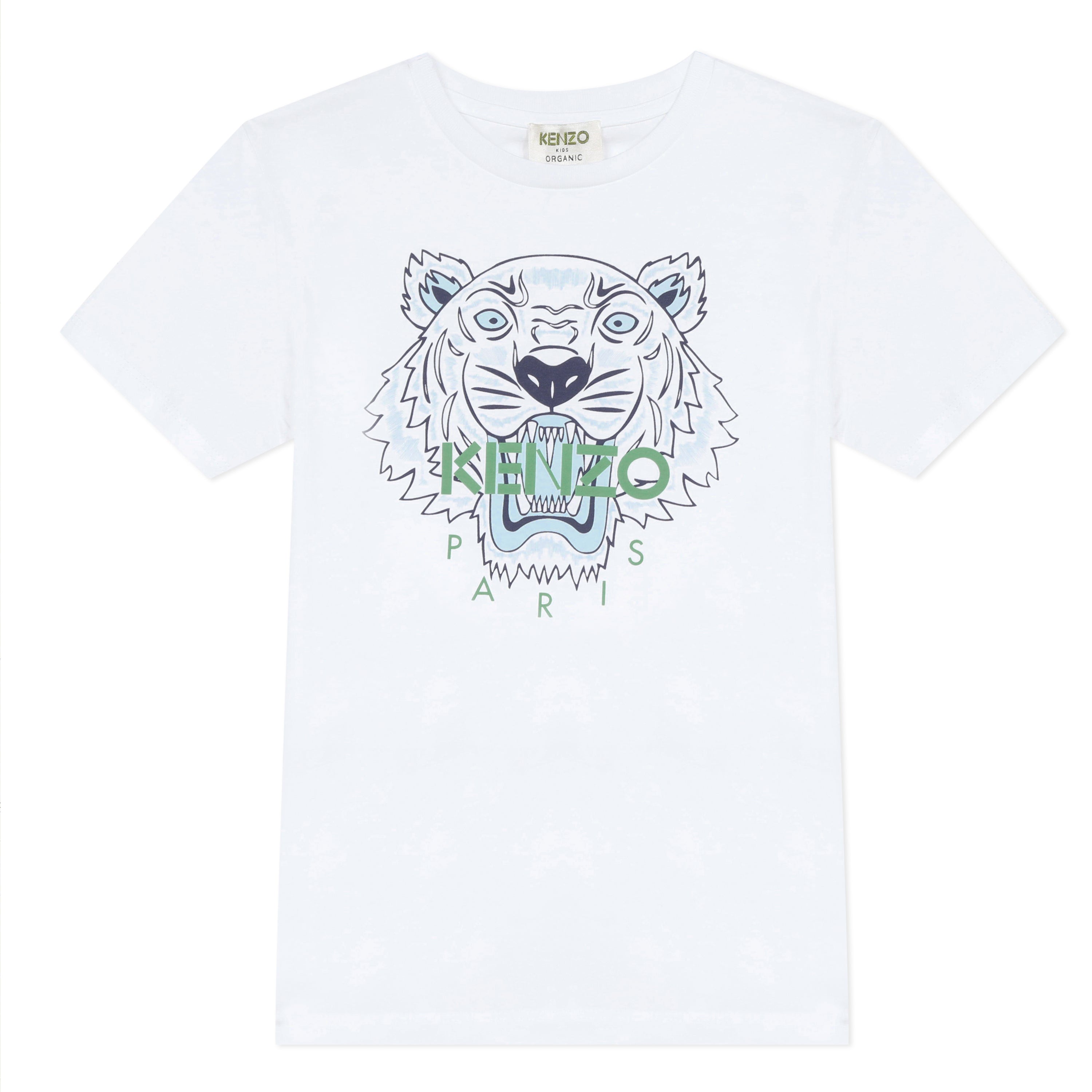 Boys Optic White Cotton T-Shirt