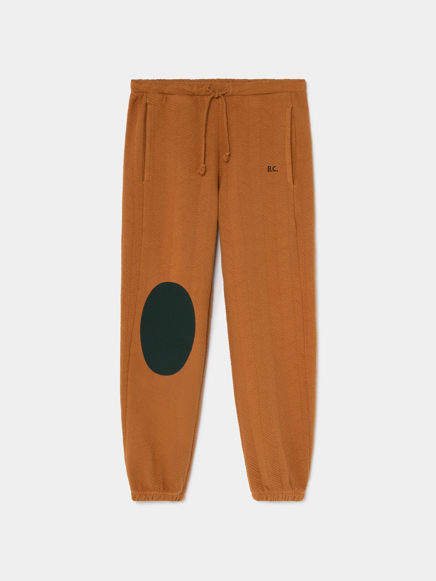 Boys Caramel Patch Cotton Trousers