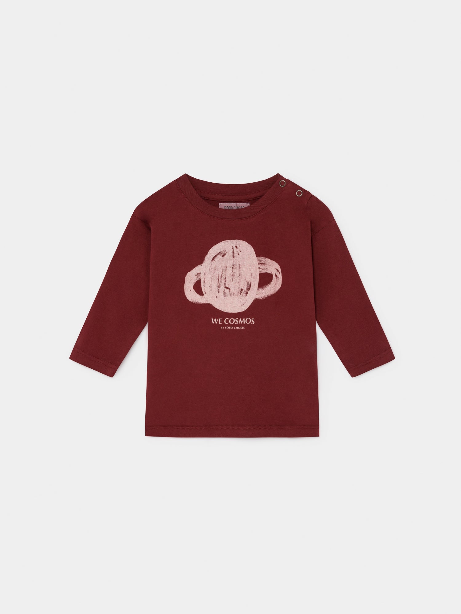 Baby Girls Red Saturn Long Sleeve Cotton T-shirt