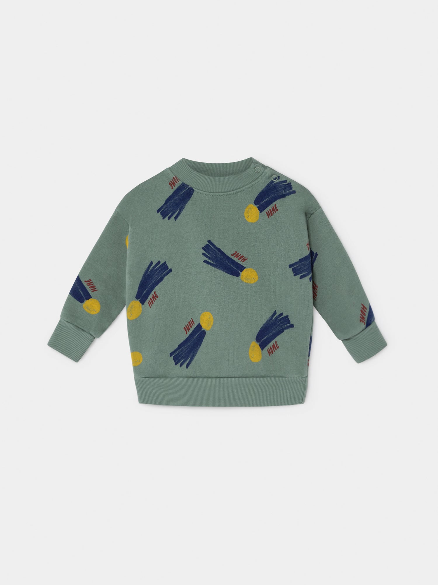 Baby Boys Green Star Cotton Sweatshirt