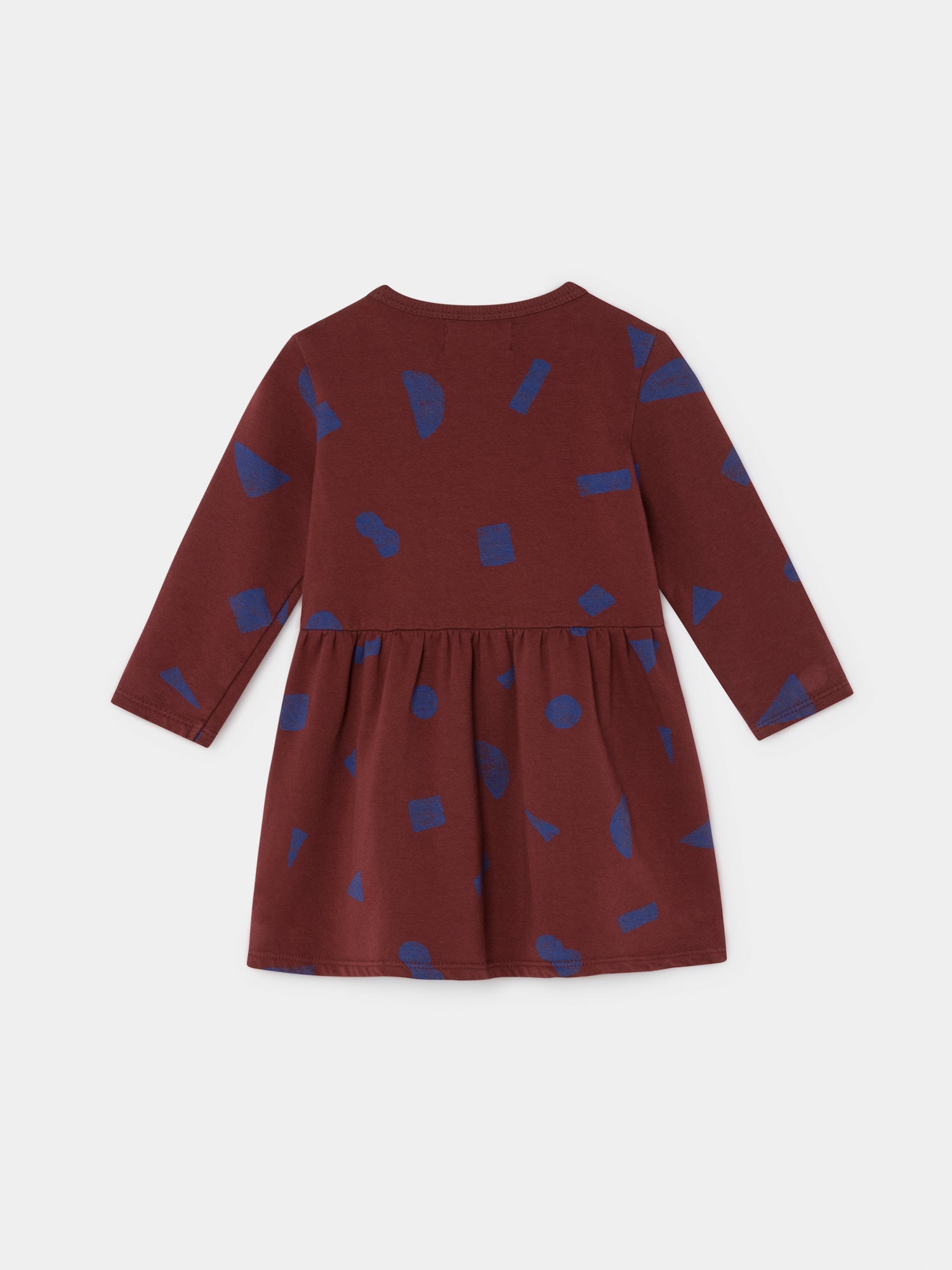 Baby Girls Dark Red Cotton Dress