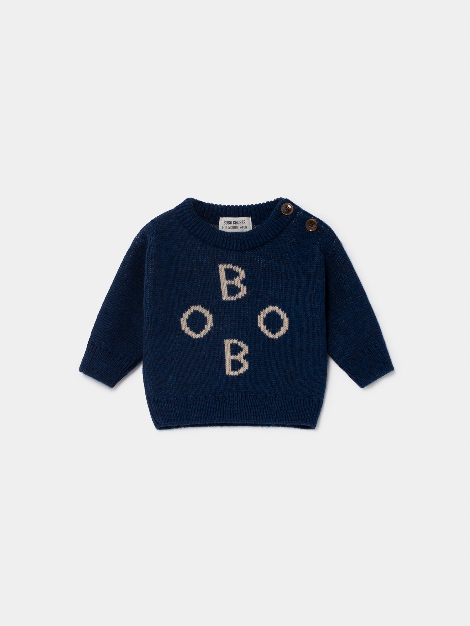 Baby Boys Navy Logo Sweater