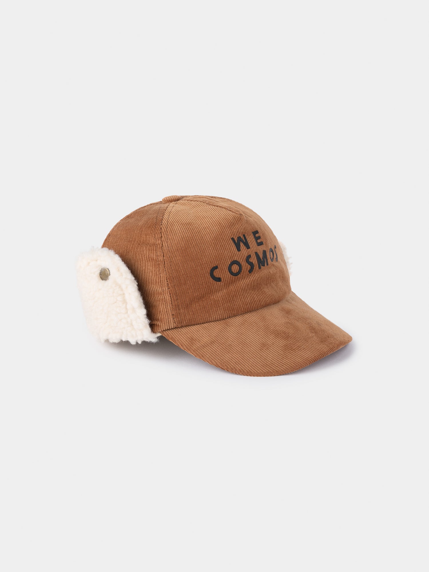 Girls Camel Logo Sheepskin Cap
