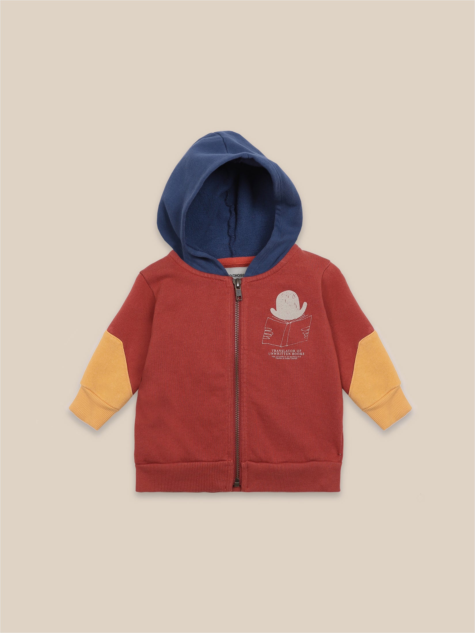 Baby Boys Ketchup Hooded Organic Cotton Sweatshirt