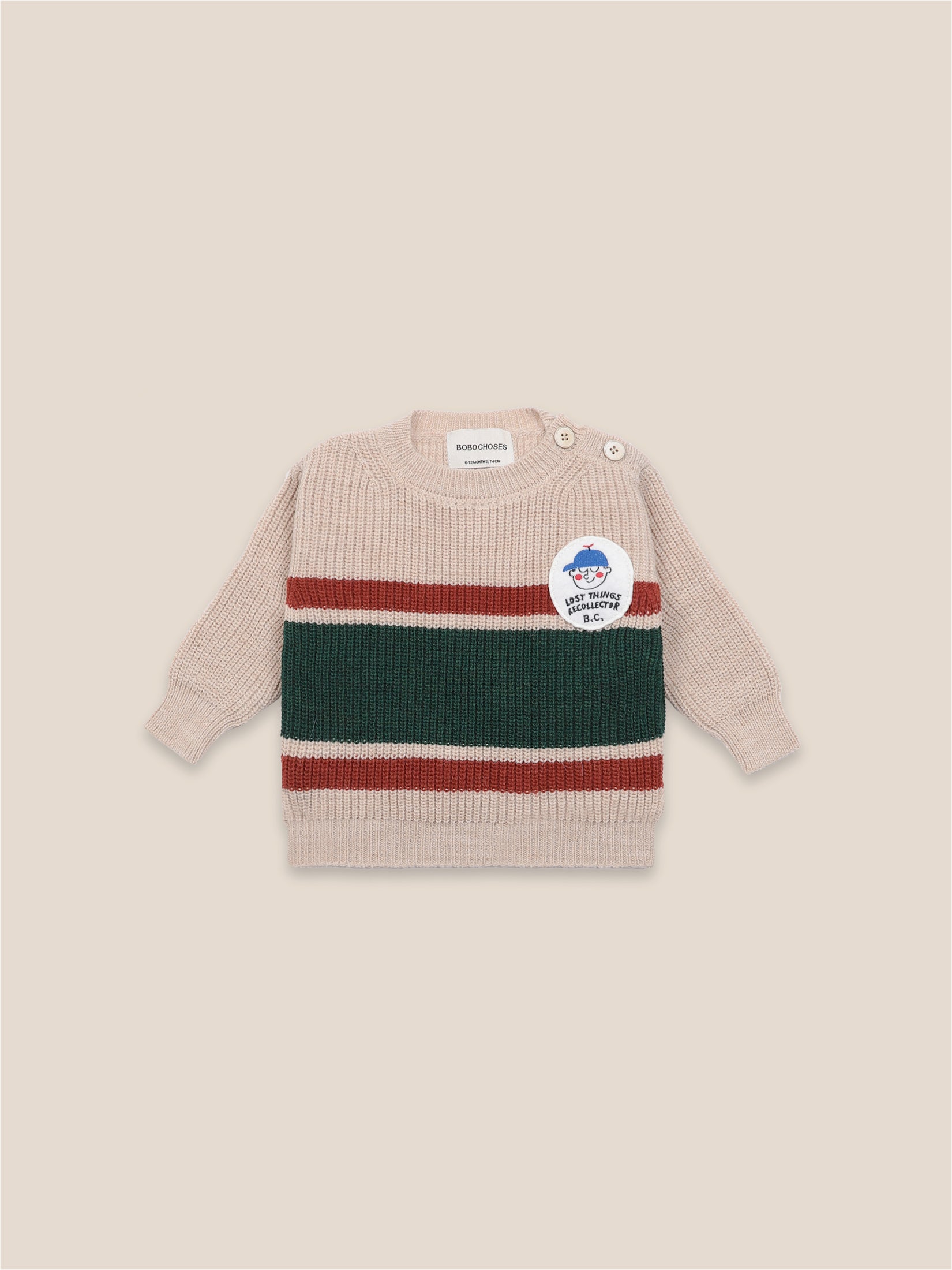Baby Boys Brown Rice Jumper