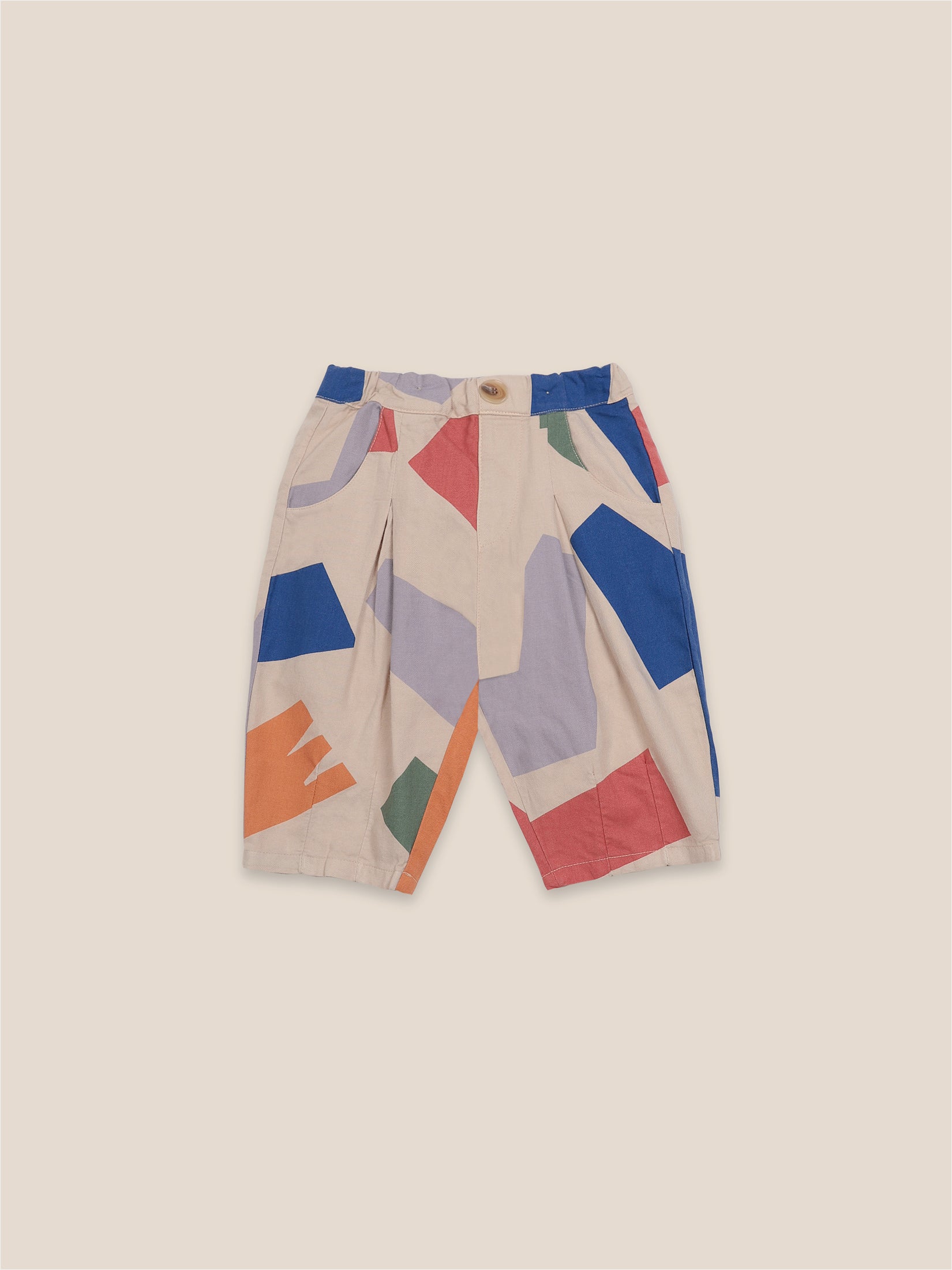 Baby Boys Brown Rice Woven Pants