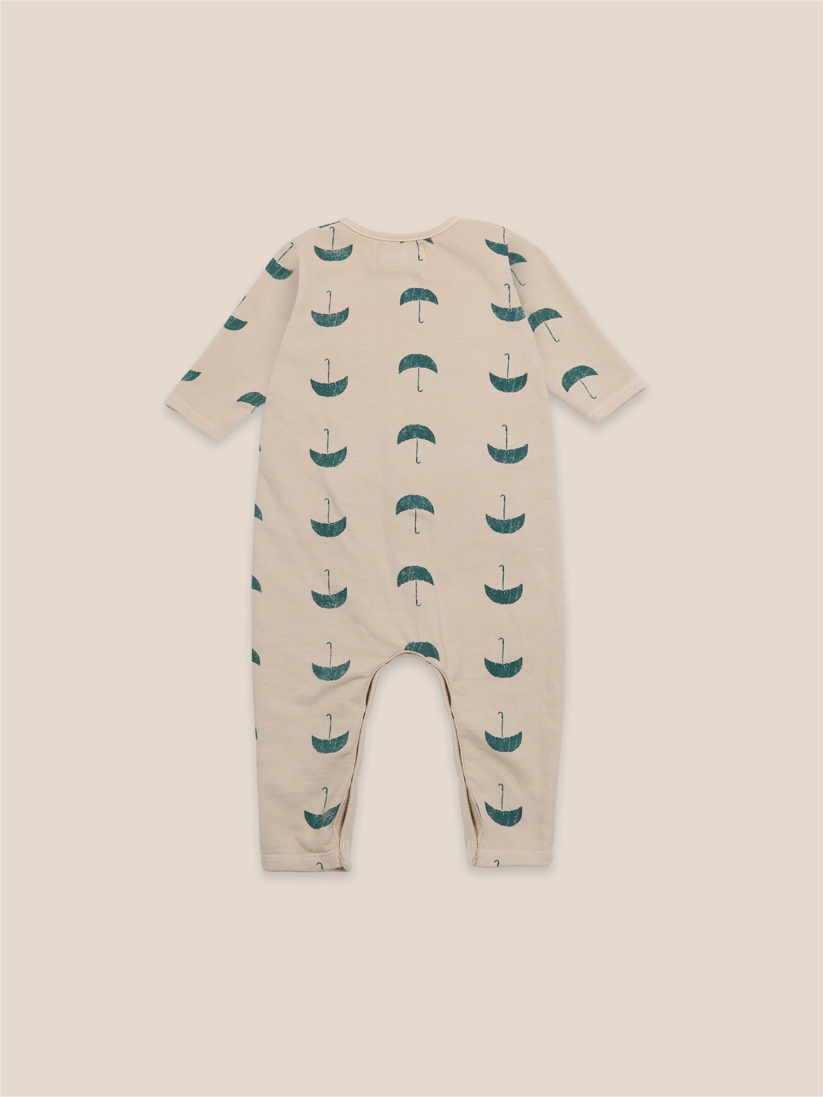 Baby Boys Brown Rice Umbrellas Rompers