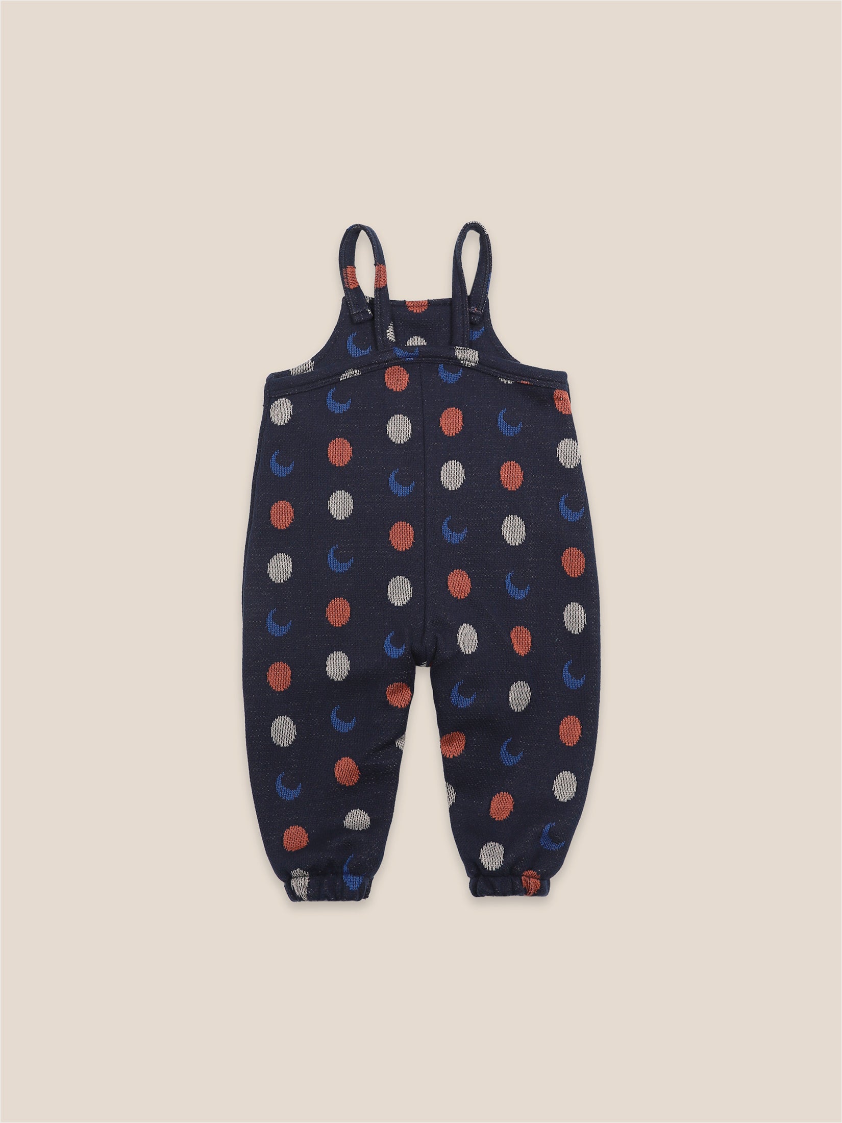 Baby Boys Midnight Navy Knitted Jacquard Overall