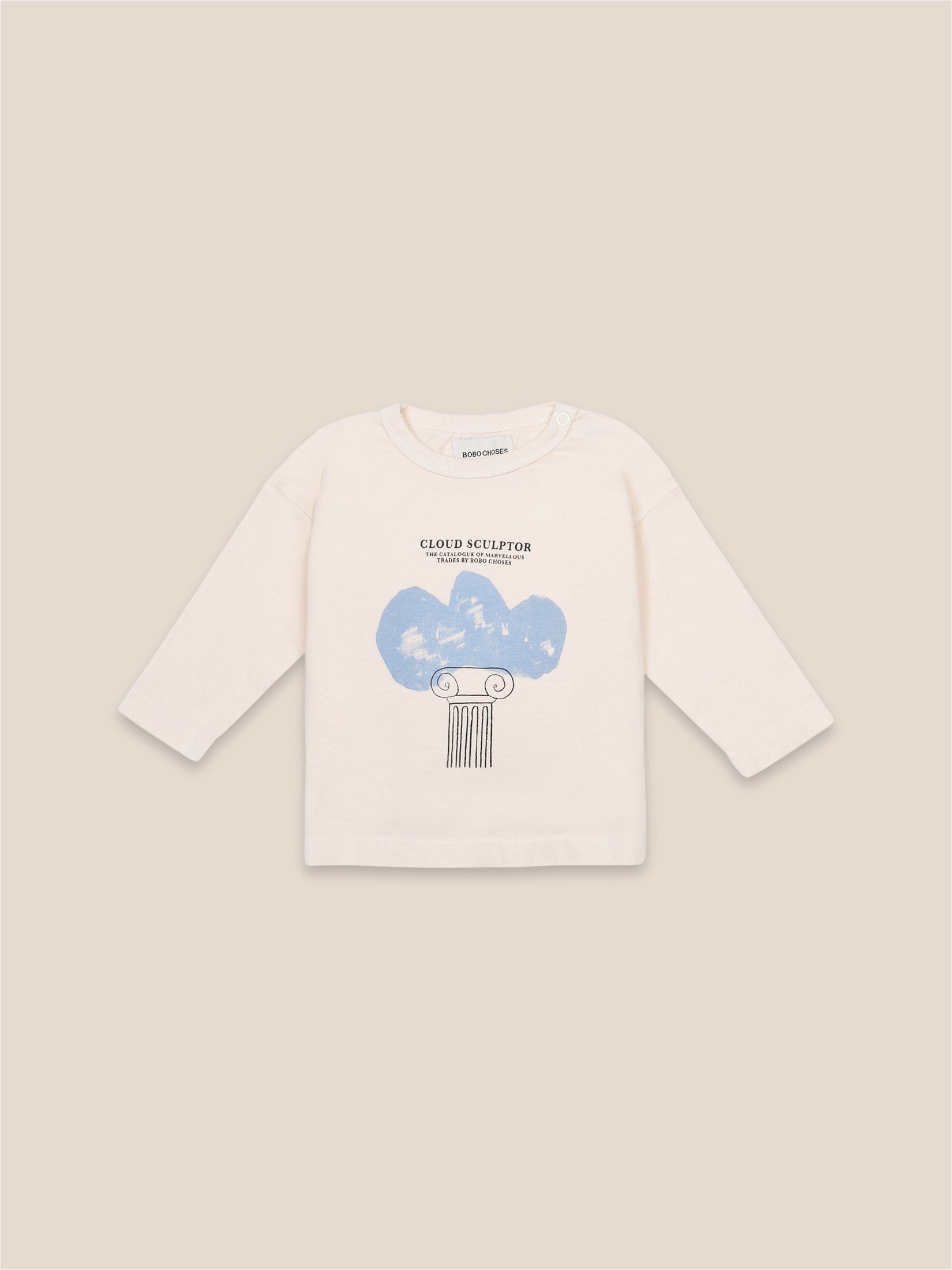 Baby boys Pristine Cloud Sculptor Organic Cotton T-Shirt