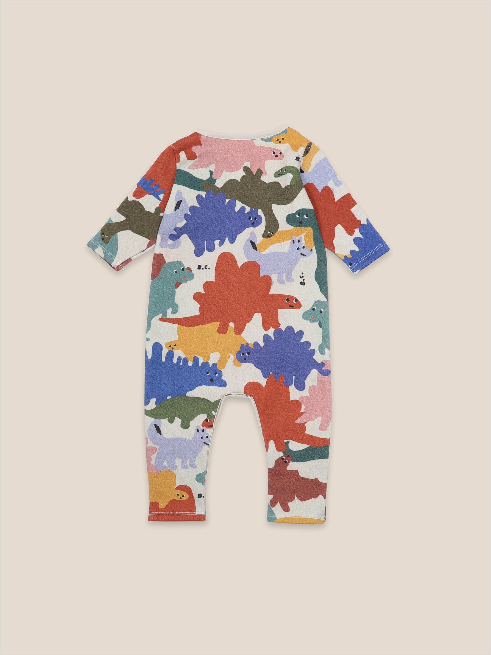 Baby Boys Brown Rice Dinos Rompers