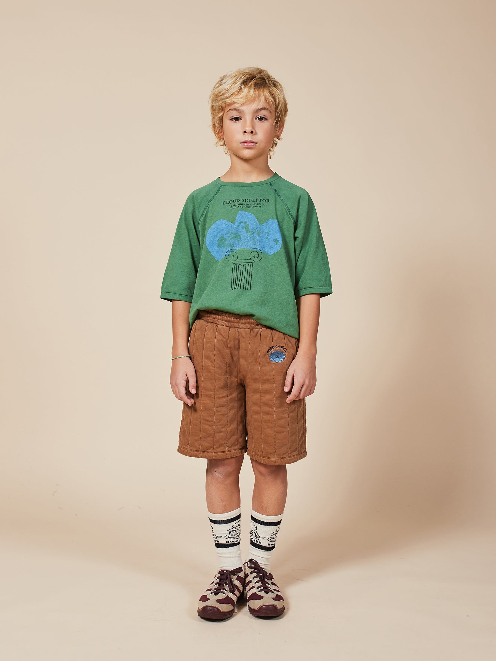 Boys Greener Pastures Cloud Sculptor Organic Cotton T-Shirt