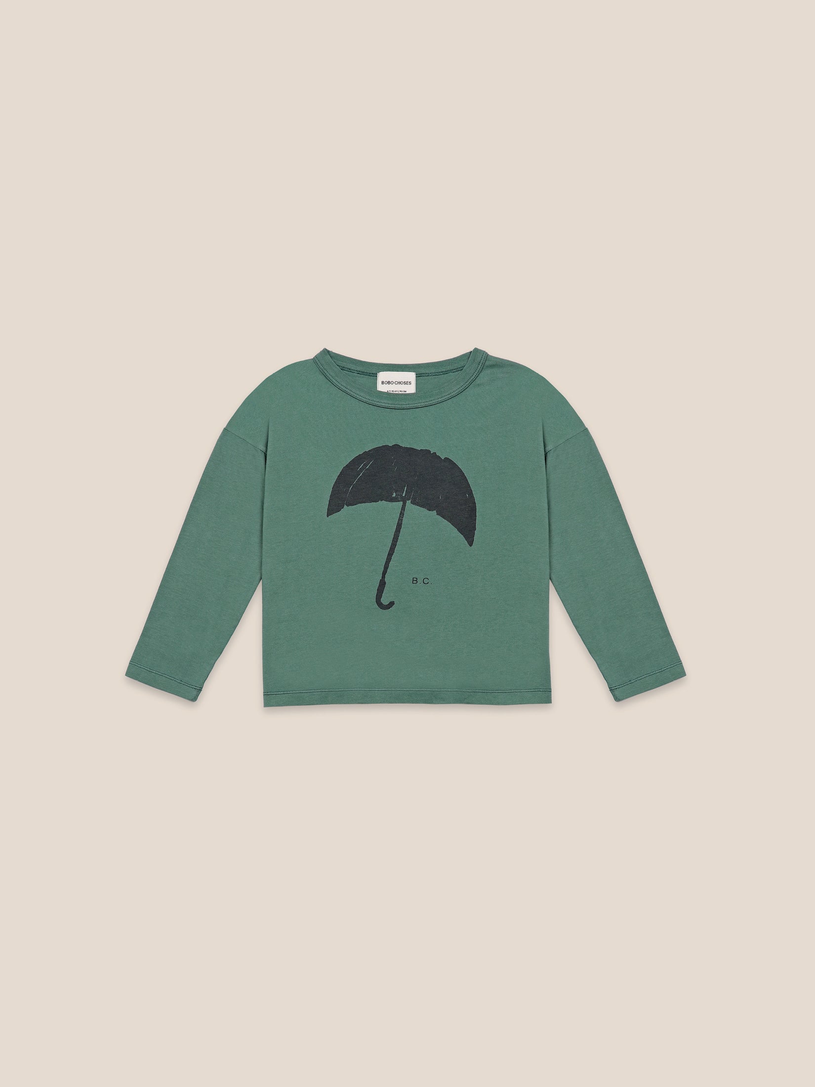 Boys Greener Pastures Umbrella Organic Cotton T-Shirt