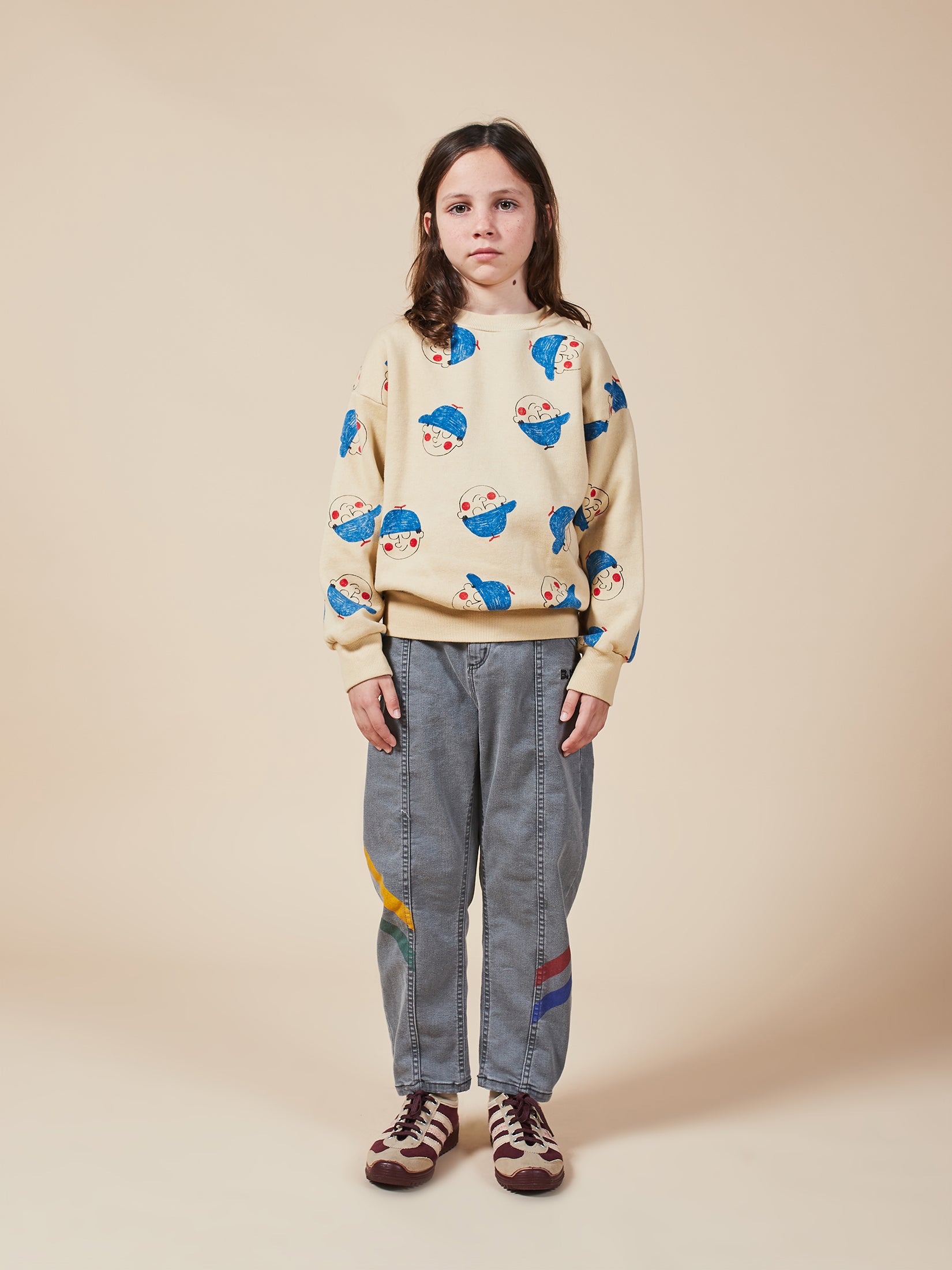 Boys Brown Rice Boy Organic Cotton Sweatshirt